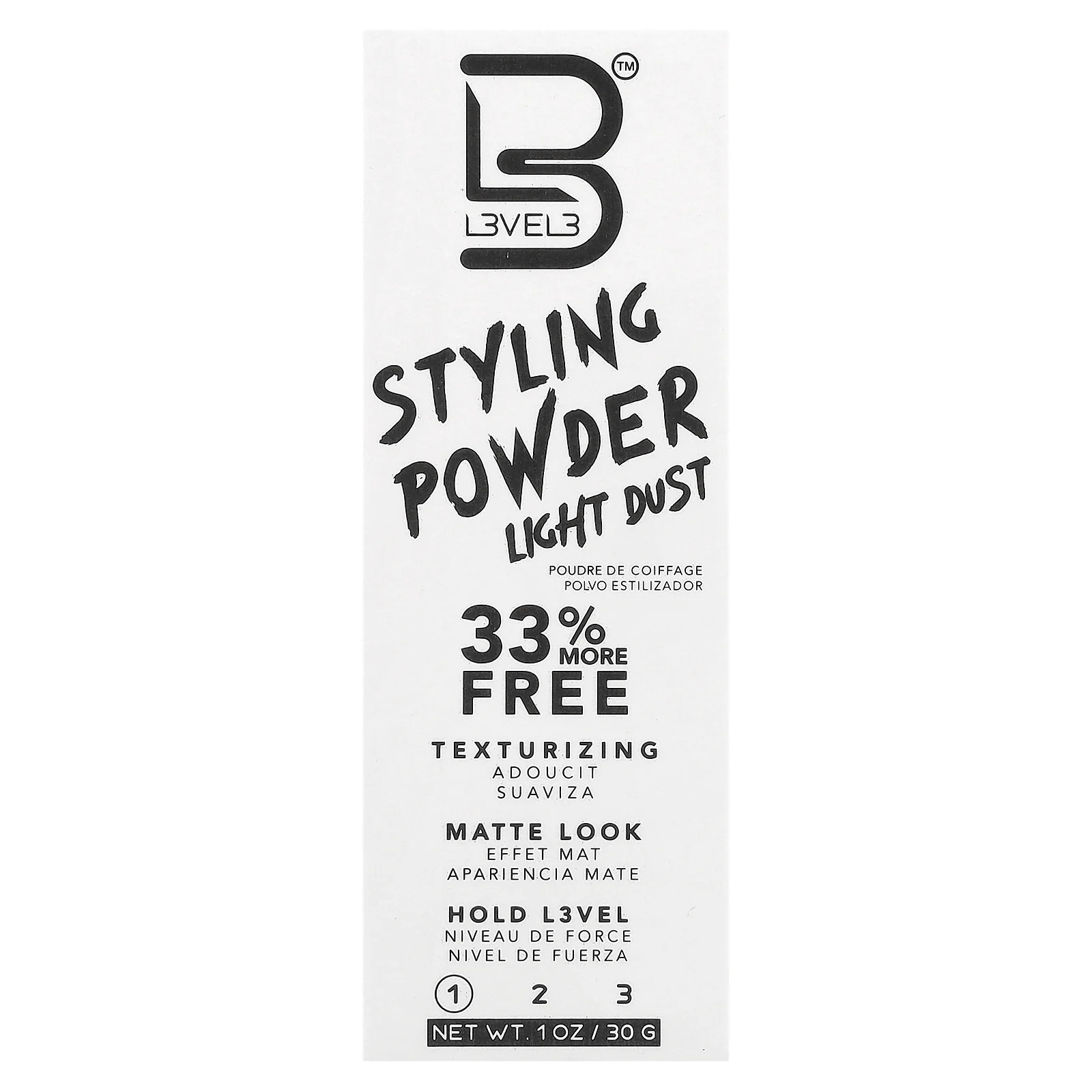 Level 3, Пудра для укладки, легкая пудра, 30 г (1 унция)