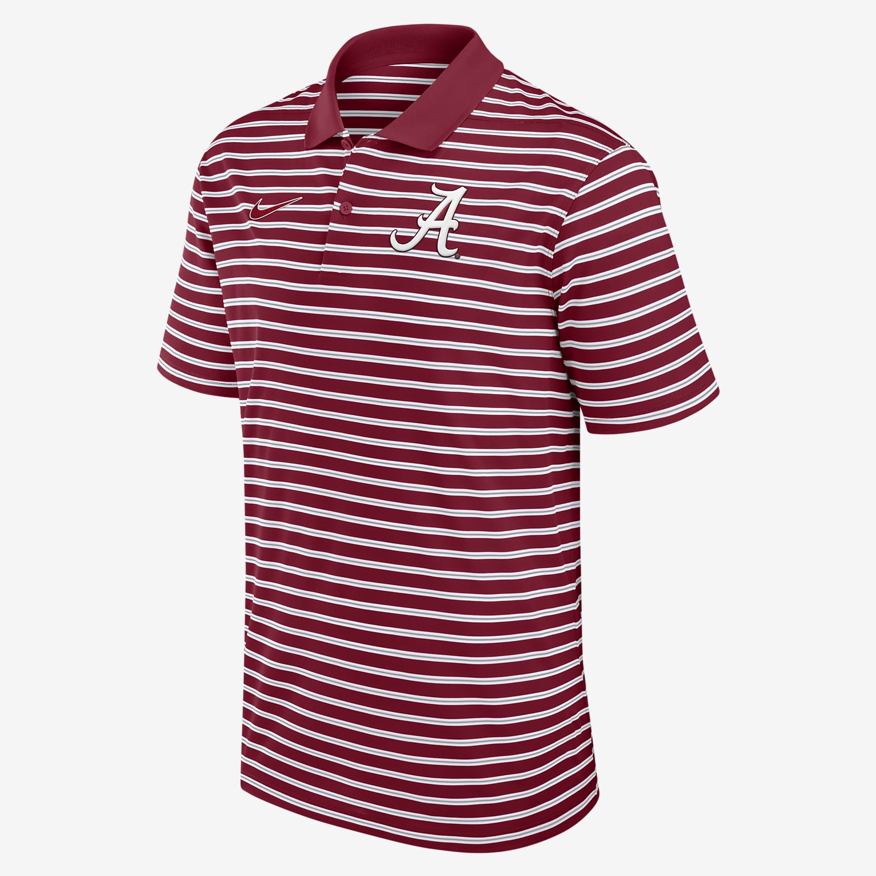 Alabama Crimson Tide Primetime Victory Striped Men's Nike Dri-FIT College Polo