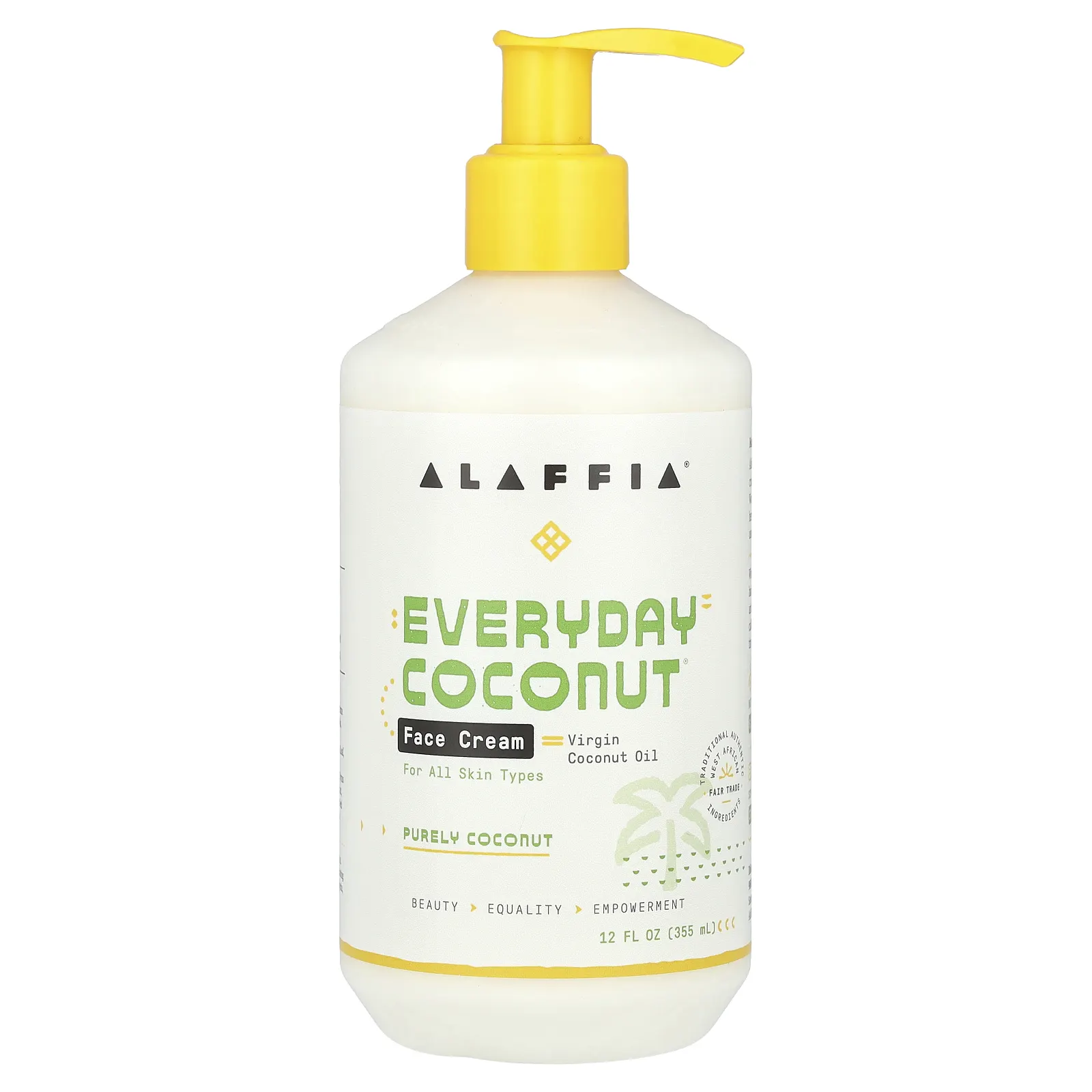 Alaffia, Everyday Coconut, крем для лица с кокосом, 354 мл (12 жидк. унций)