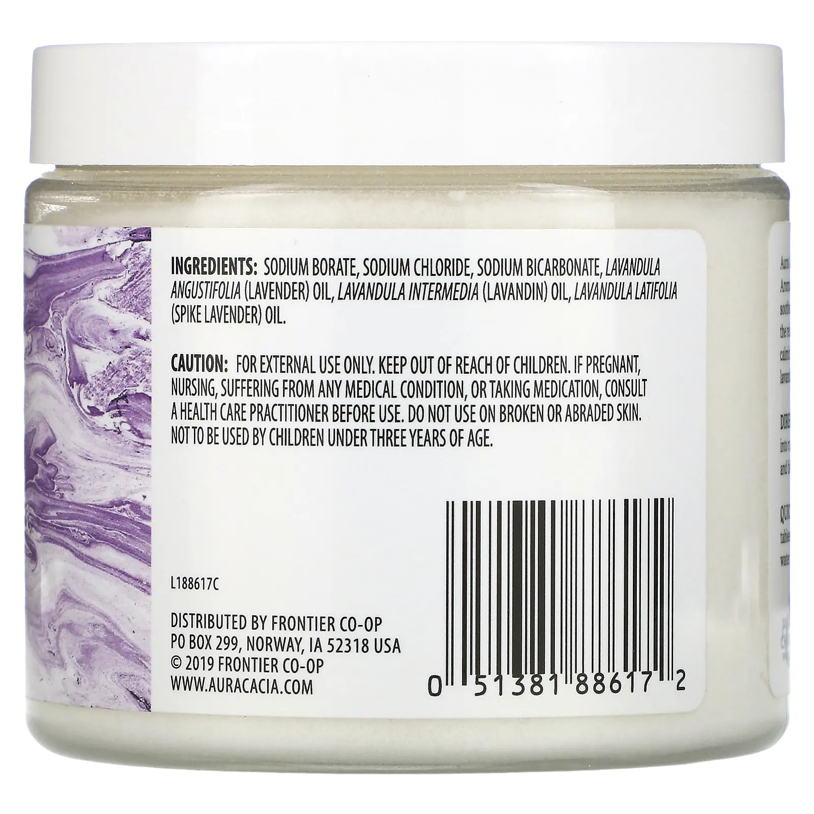 Aura Cacia, Ароматерапевтическое минеральное средство для ванны, расслабляющая лаванда, 16 унций (454 г)