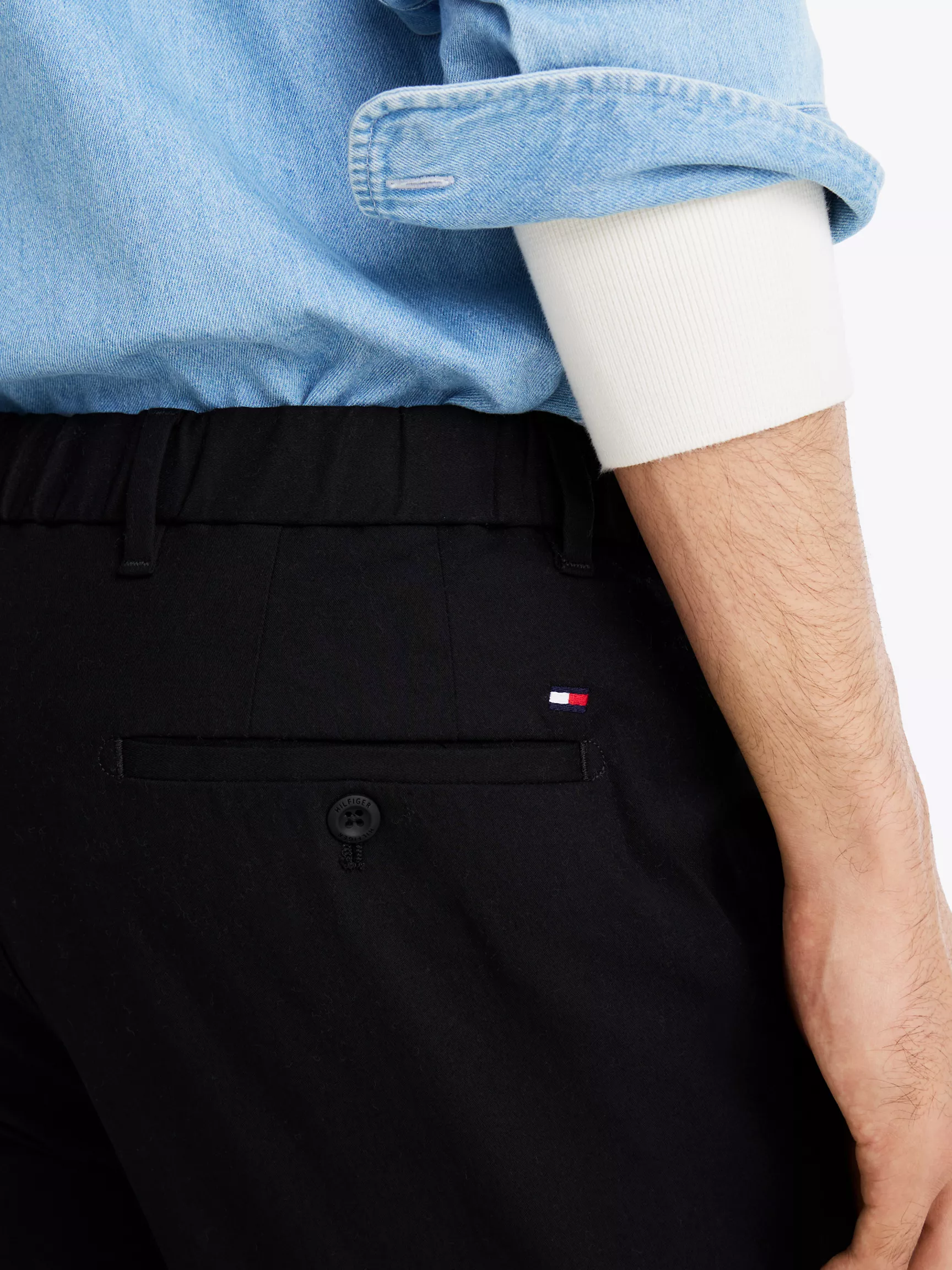 Мужские брюки Tommy Hilfiger, Прямые технологичные брюки чинос