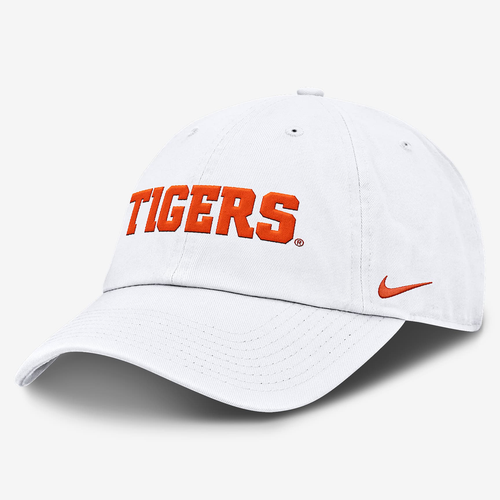 Clemson Tigers Core Club Mascot Wordmark Men's Nike College Adjustable Hat