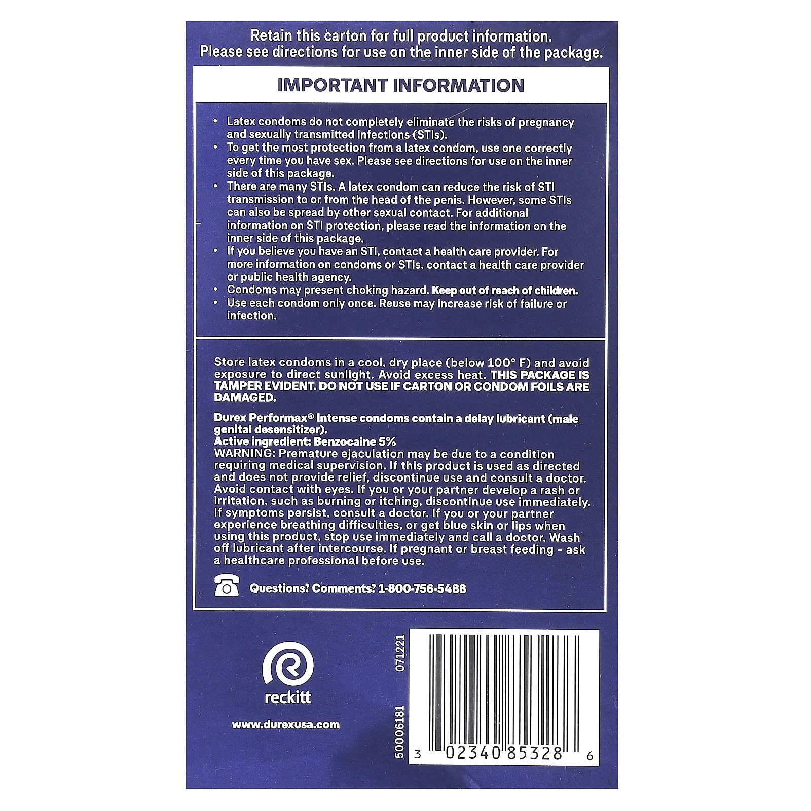 Durex, Performax Intense, Regular Fit, 12 шт.