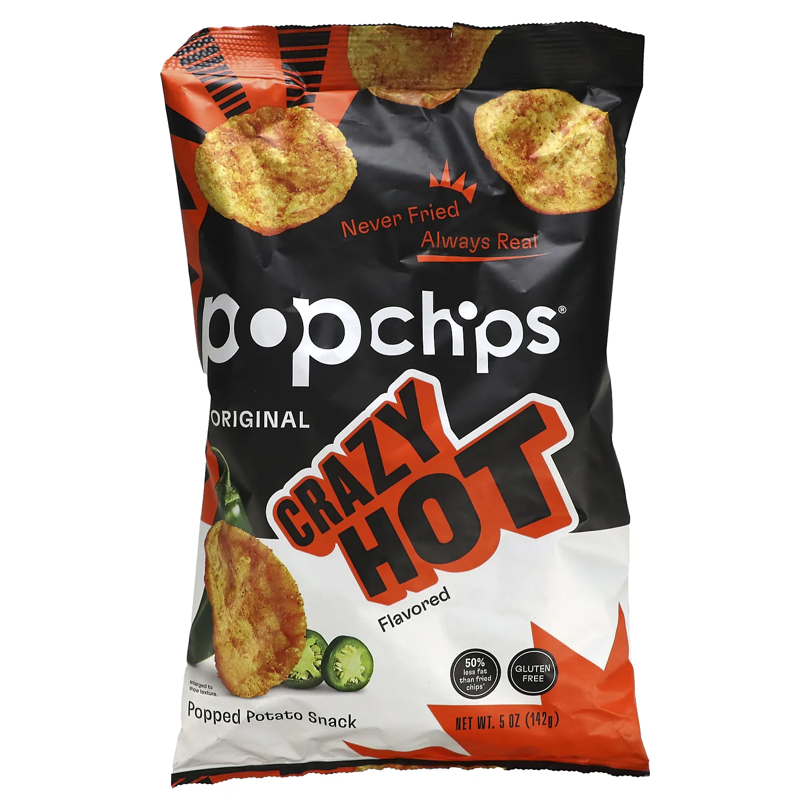 Popchips, Original, Crazy Hot, 142 г (5 унций)