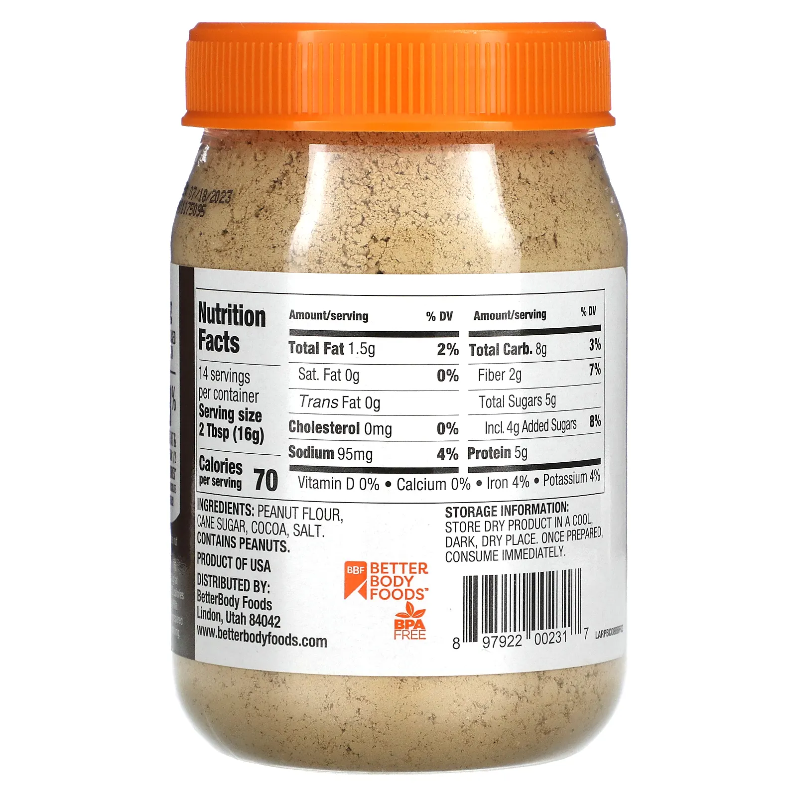 PBfit, Арахисовая паста в порошке, шоколад, 227 г (8 унций)