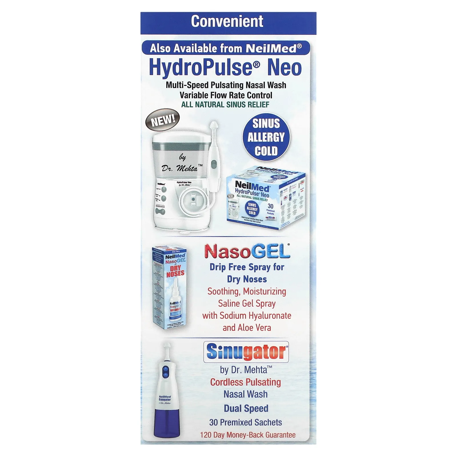 NeilMed, NasaDock Plus, подставка для саше, черная, 1 подставка