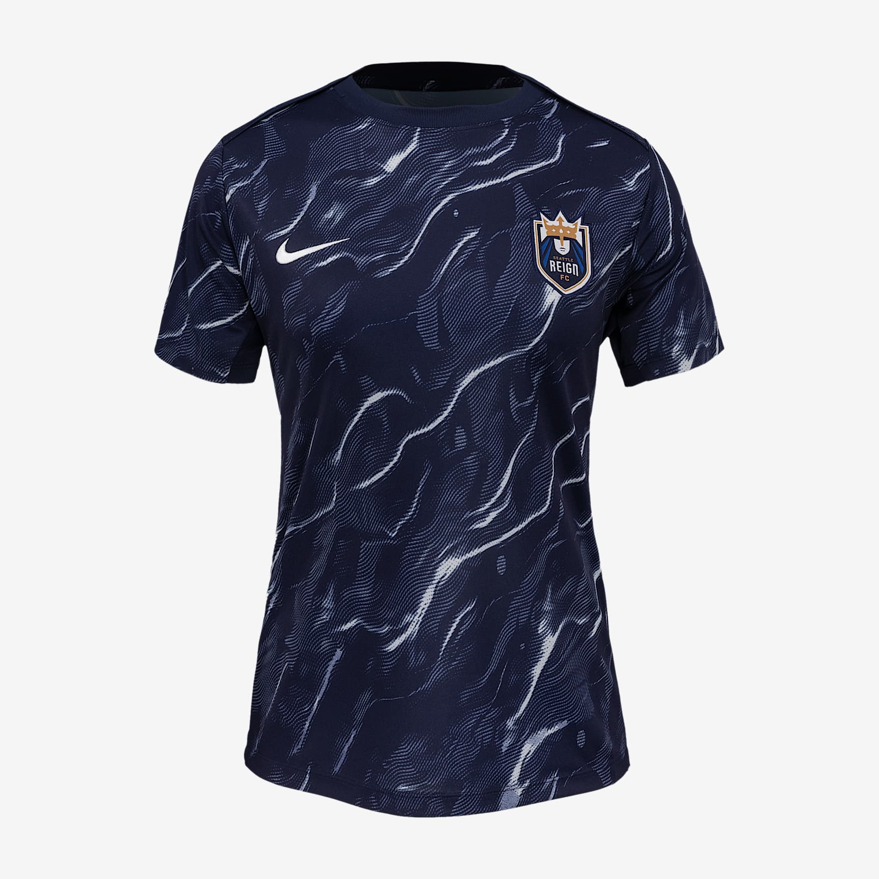 Seattle Reign 2025 Women's Nike NWSL Short-Sleeve Pre-Match Top