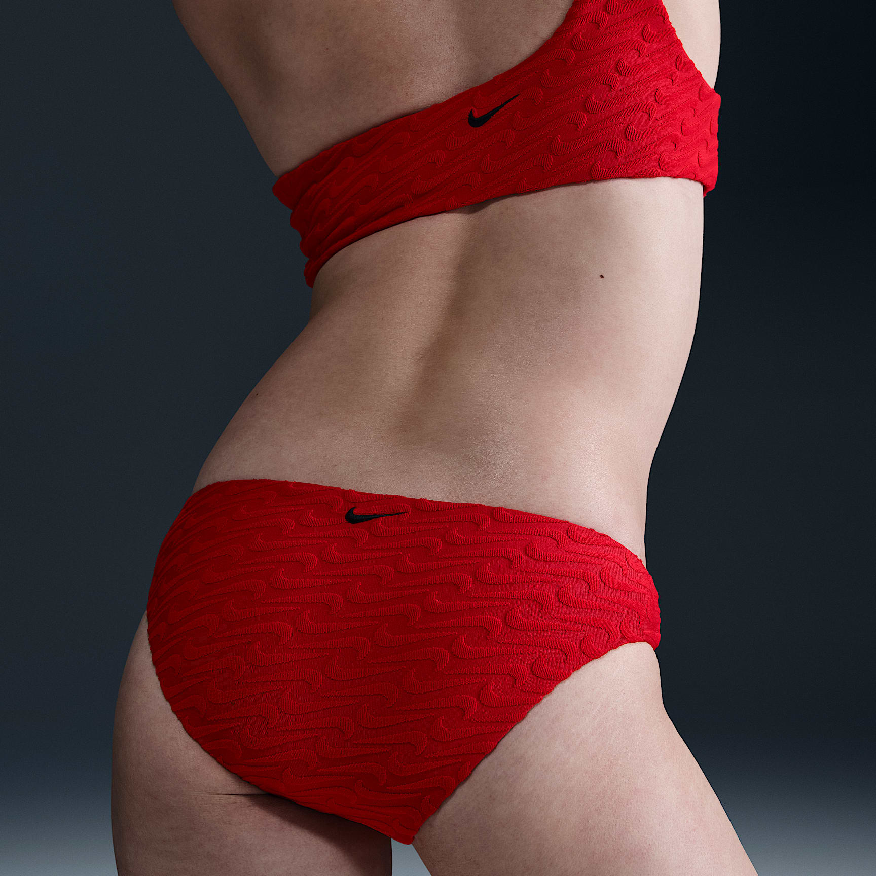 Nike Swim Swoosh Link Women's Terry Hipster Bikini Bottom