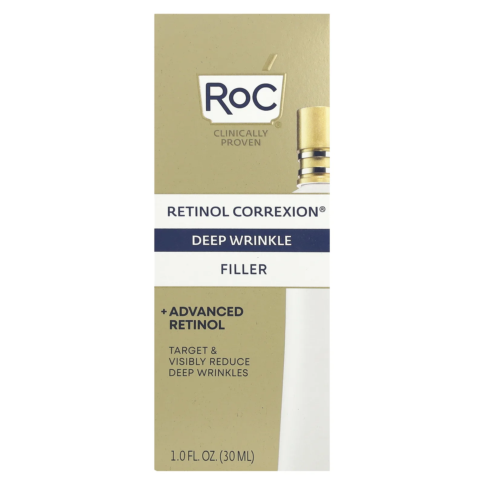RoC, Retinol Correxion, средство для устранения глубоких морщин, 30 мл (1 жидк. Унция)