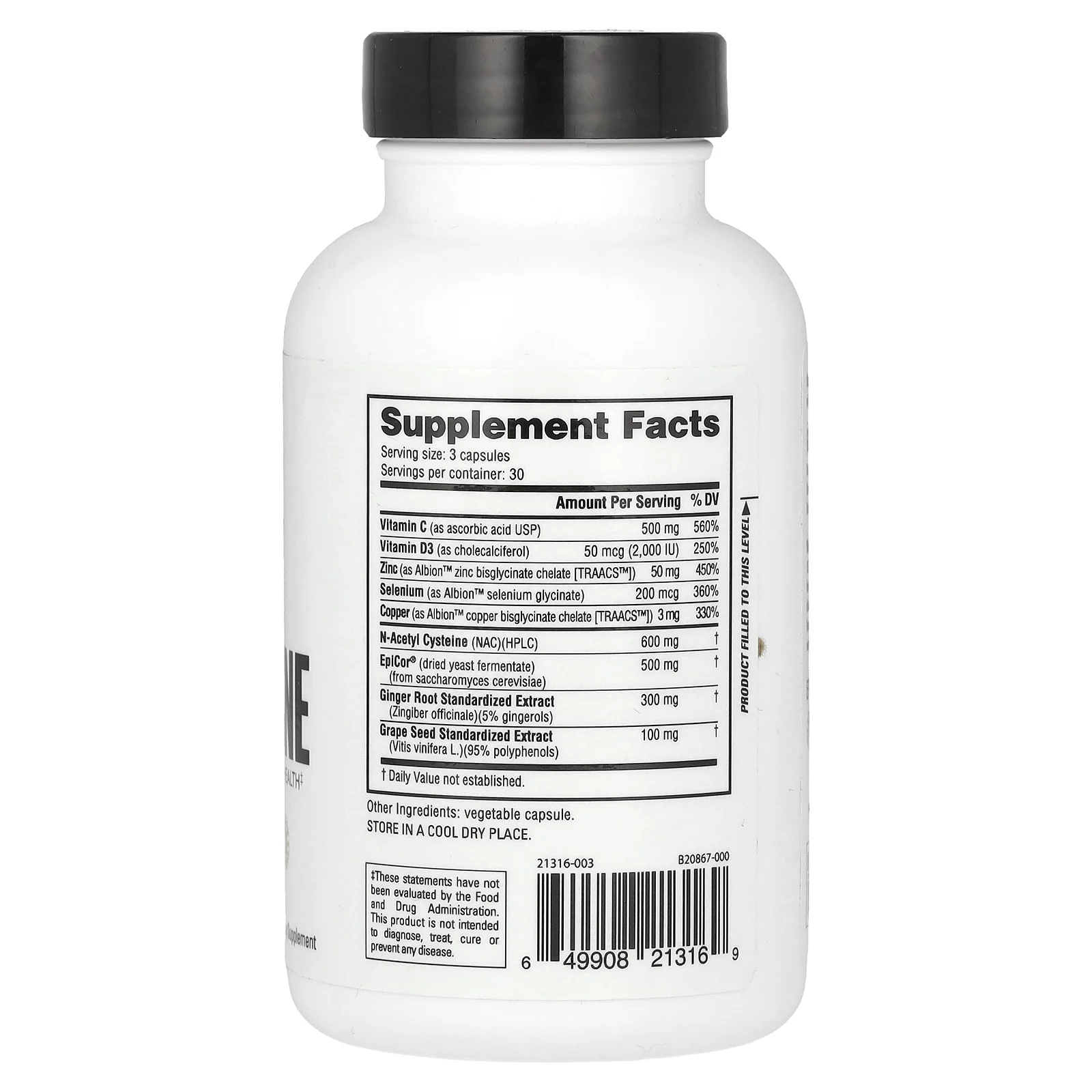 NutraBio, Immune, 90 растительных капсул