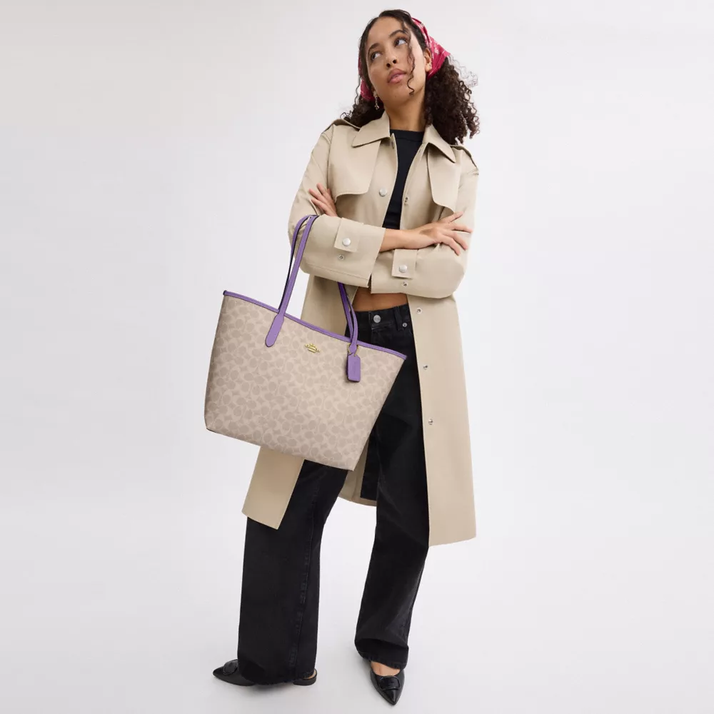 Сумка COACH City Tote Bag In Signature Canvas