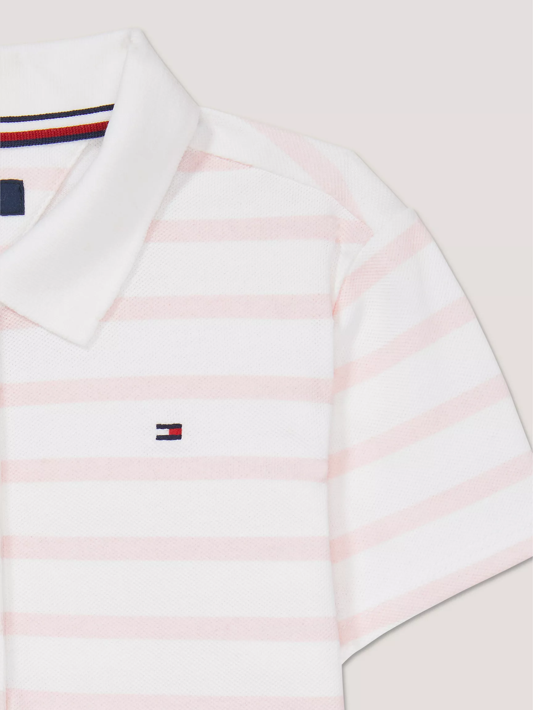 Платье для девочек Tommy Hilfiger, Детское эластичное платье-поло из пике в полоску