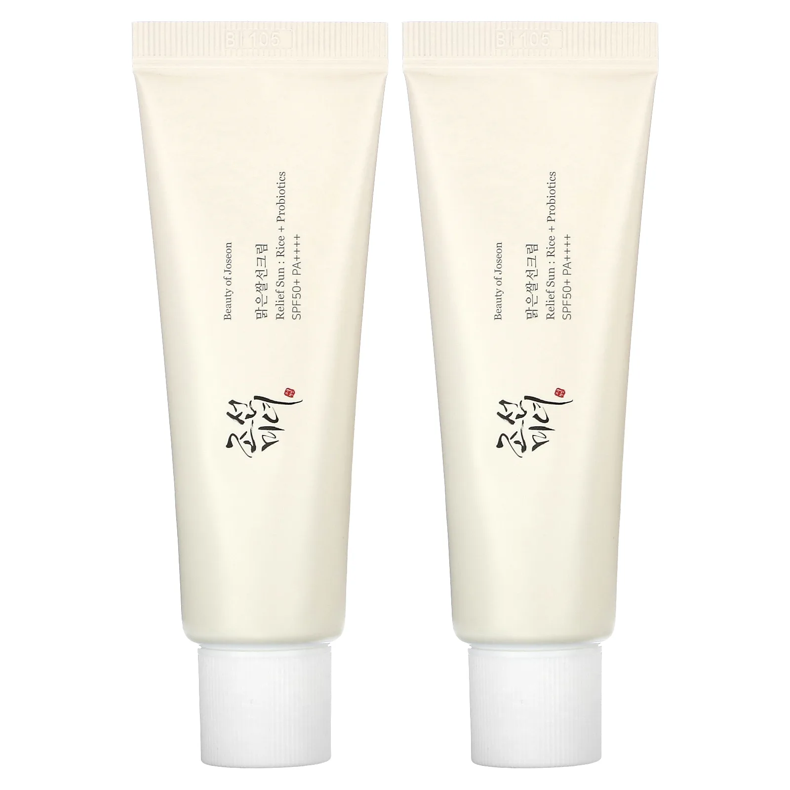 Beauty of Joseon, Relief Sun: Рис + пробиотики, SPF 50 + PA ++++, 2 шт. В упаковке, 50 мл (1,69 жидк. Унции)