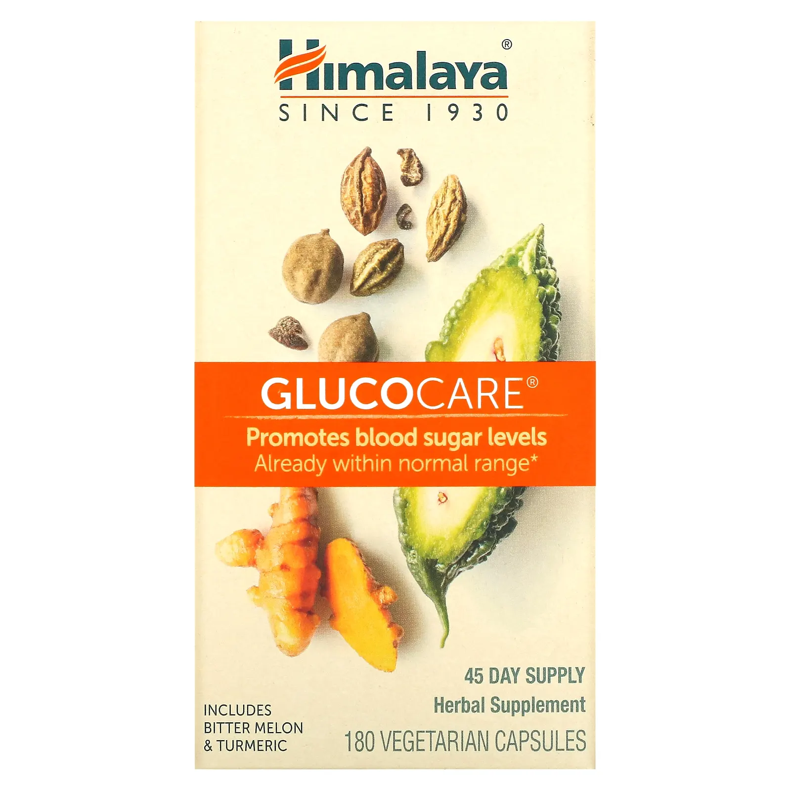 Himalaya, Пищевая добавка GlucoCare, 180 растительных капсул