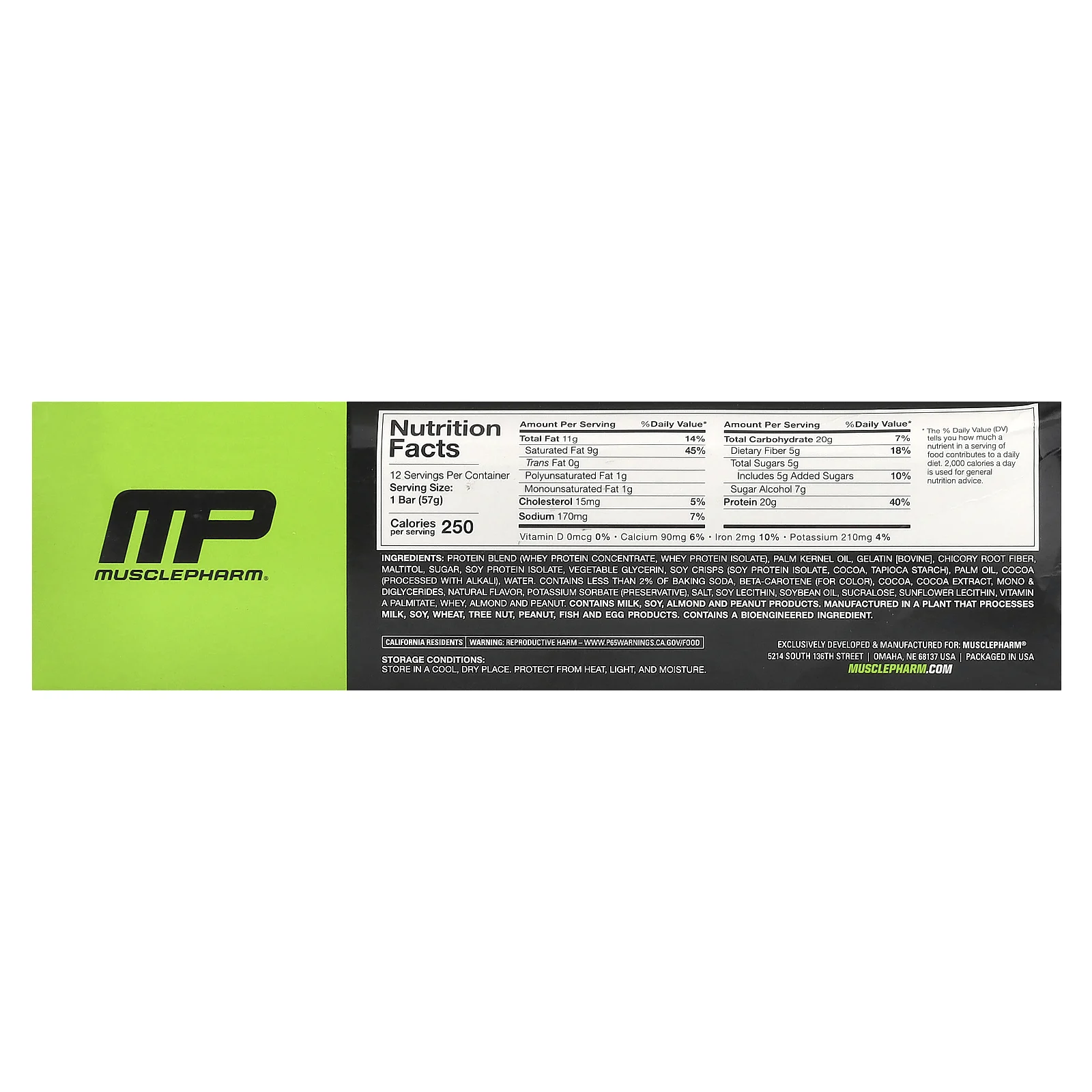 MusclePharm, Батончики Combat Sport, шоколадный торт, 12 батончиков, 57 г (2,01 унции)