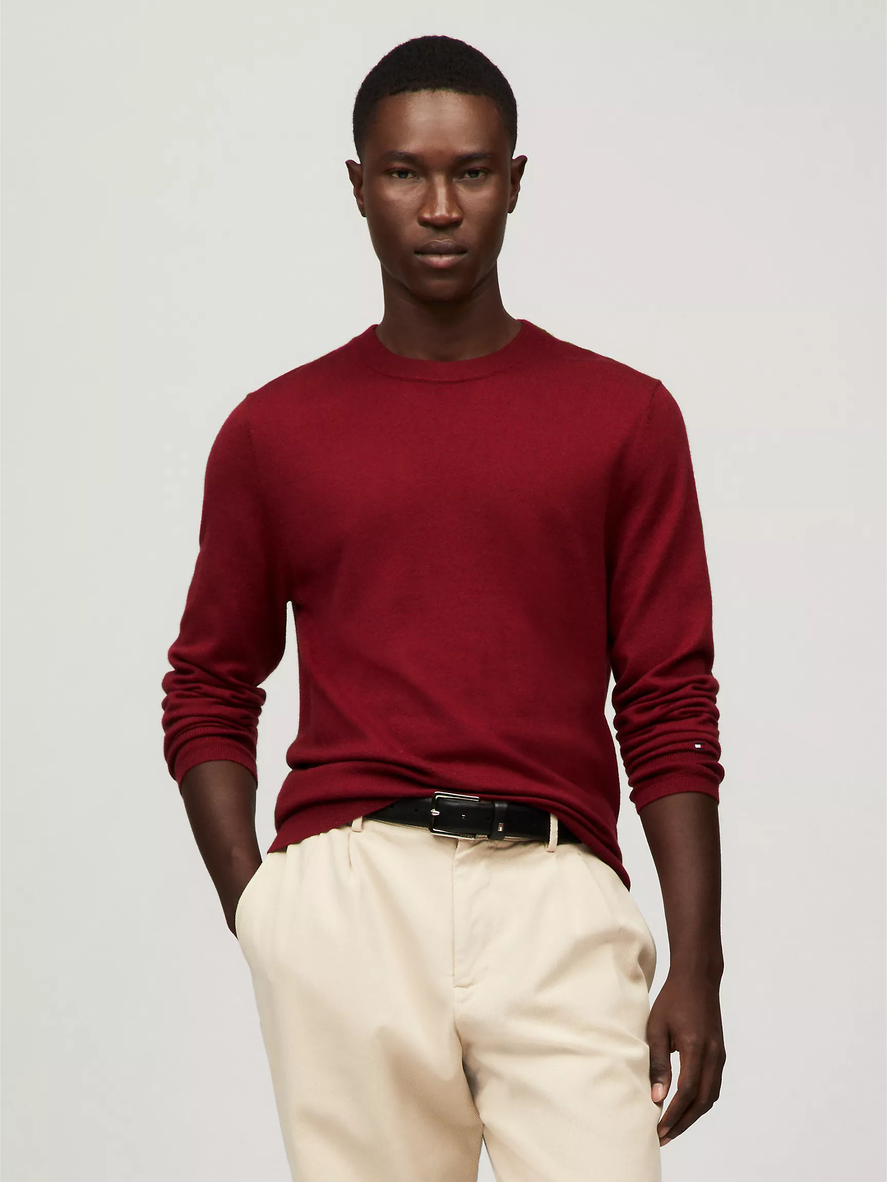 Мужской свитер Tommy Hilfiger, Свитер из тонкой мериносовой шерсти