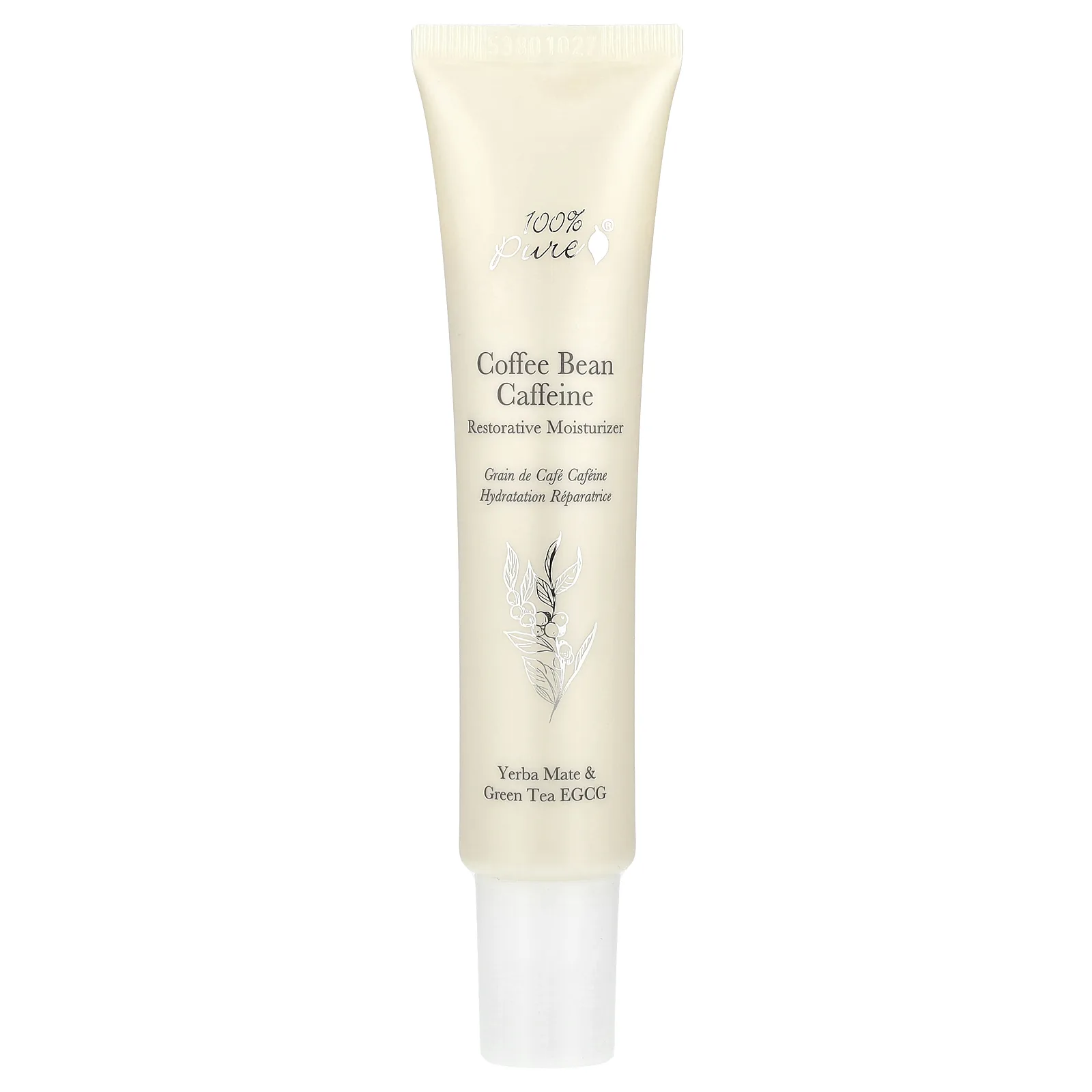 100% Pure, Восстанавливающее увлажняющее средство в зернах с кофеином, 40 мл (1,4 жидк. Унции)