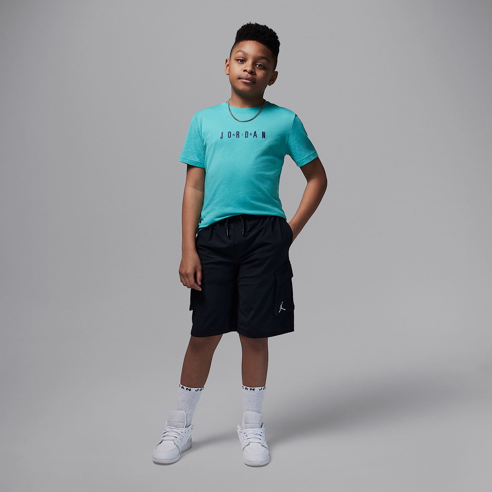 Jordan Big Kids' Embroidered Logo T-Shirt