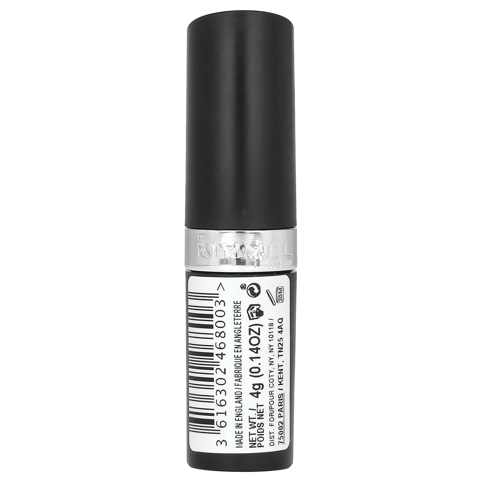 Rimmel London, Стойкая губная помада, мягкое сияние, оттенок 905 Iced Rose, 4 г (0,14 унции)