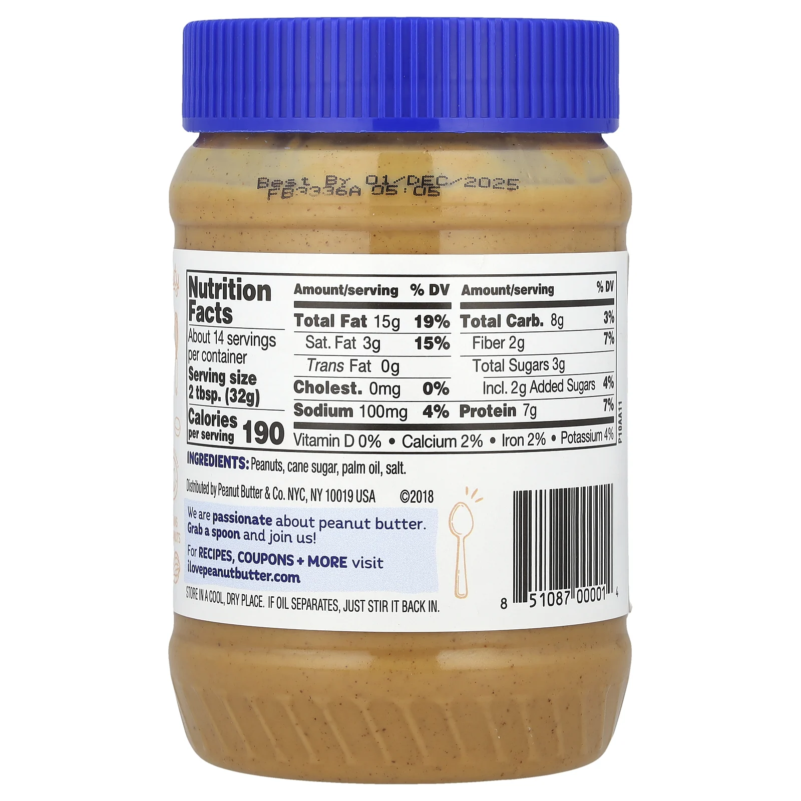 Peanut Butter & Co., Smooth Operator, арахисовая паста, 454 г (16 унций)