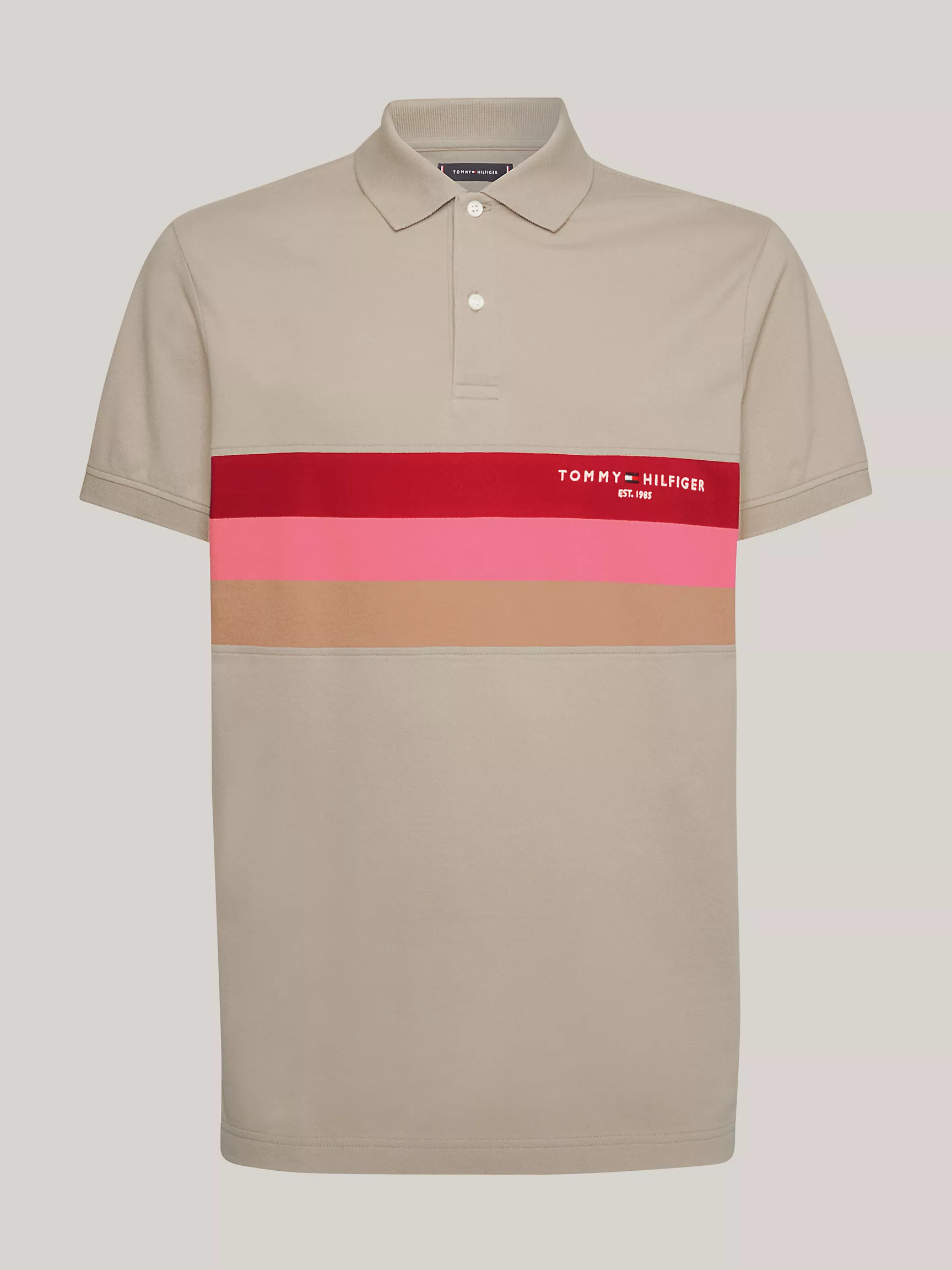 Мужское поло Tommy Hilfiger, Приталенное полосатое поло Tommy