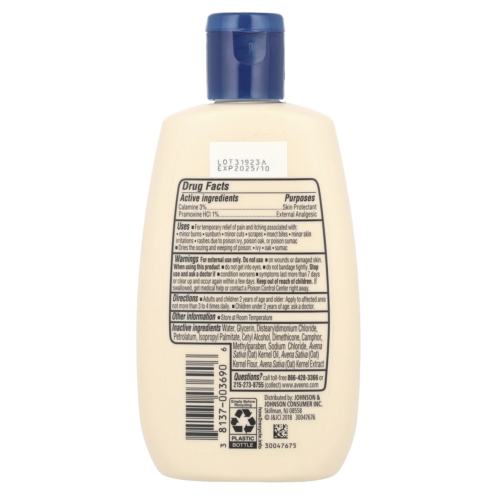 Aveeno, Active Naturals, противозудный концентрированный лосьон, 118 мл (4 жидк. унции)