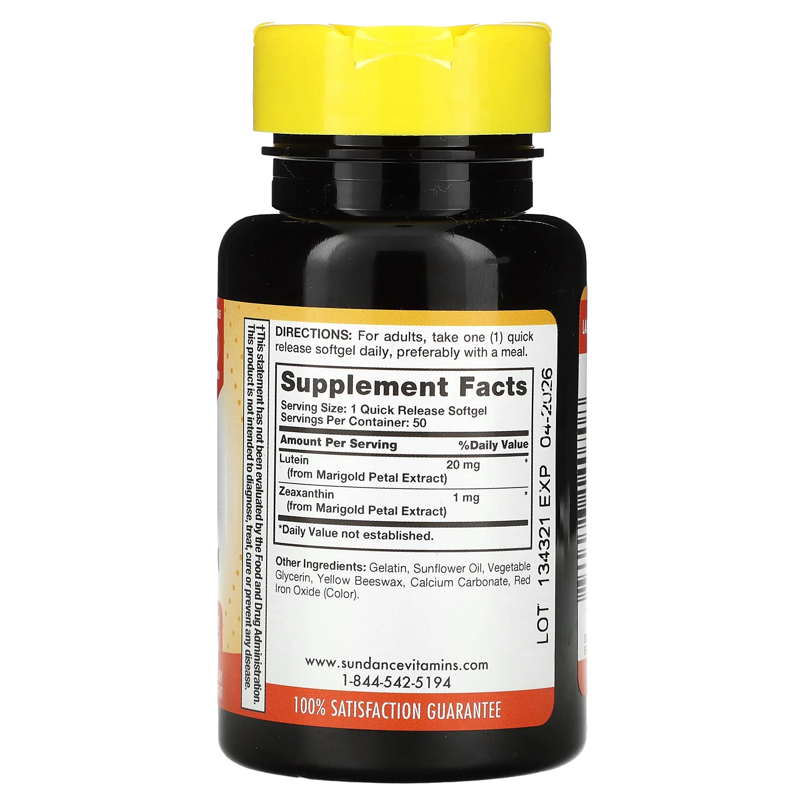 Sundance Vitamins, Широкий спектр действия для здоровья глаз, 50 капсул быстрого высвобождения