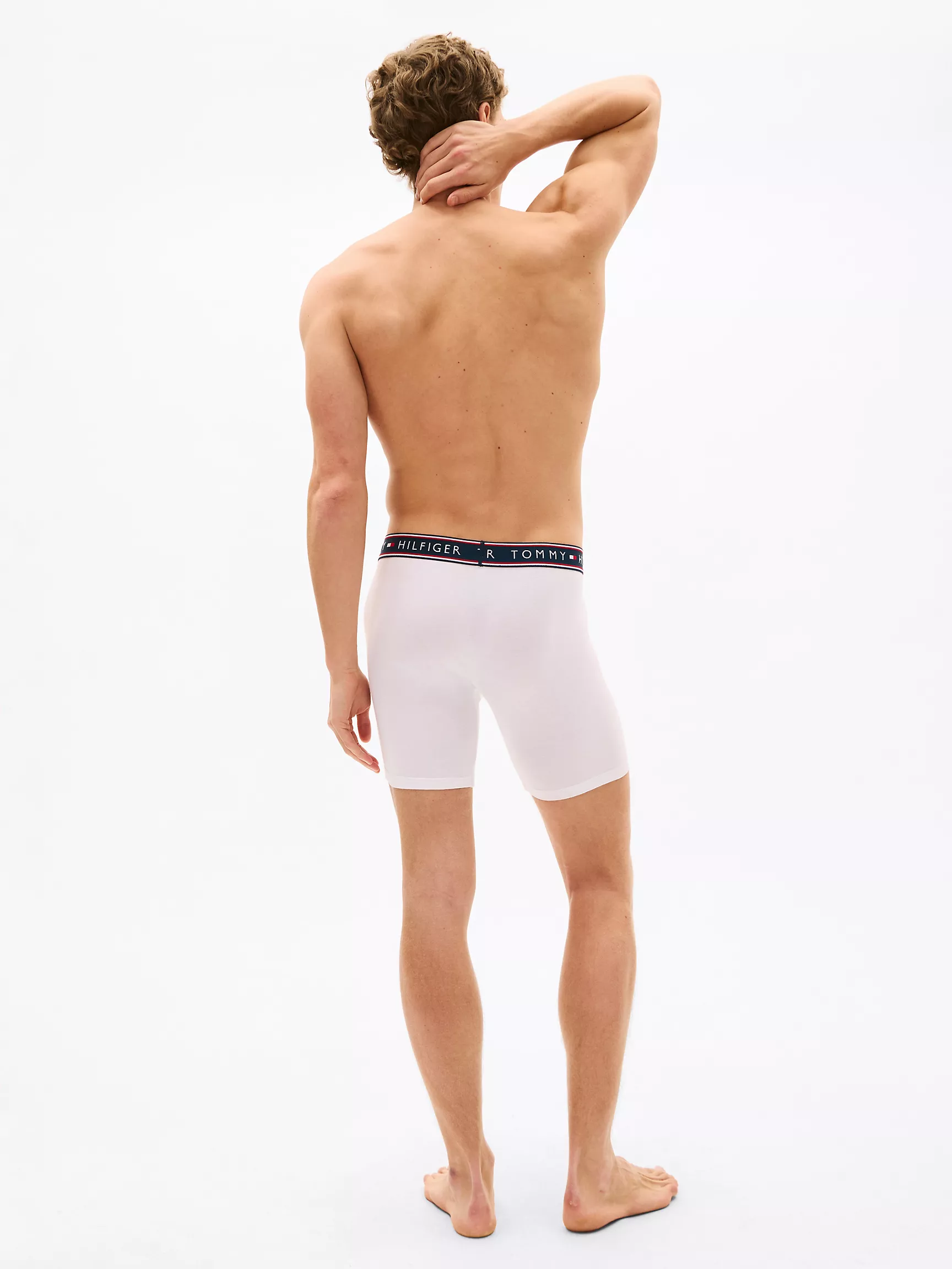 Мужское нижнее белье Tommy Hilfiger, Хлопковые эластичные боксеры-брифы (набор 3 шт.)