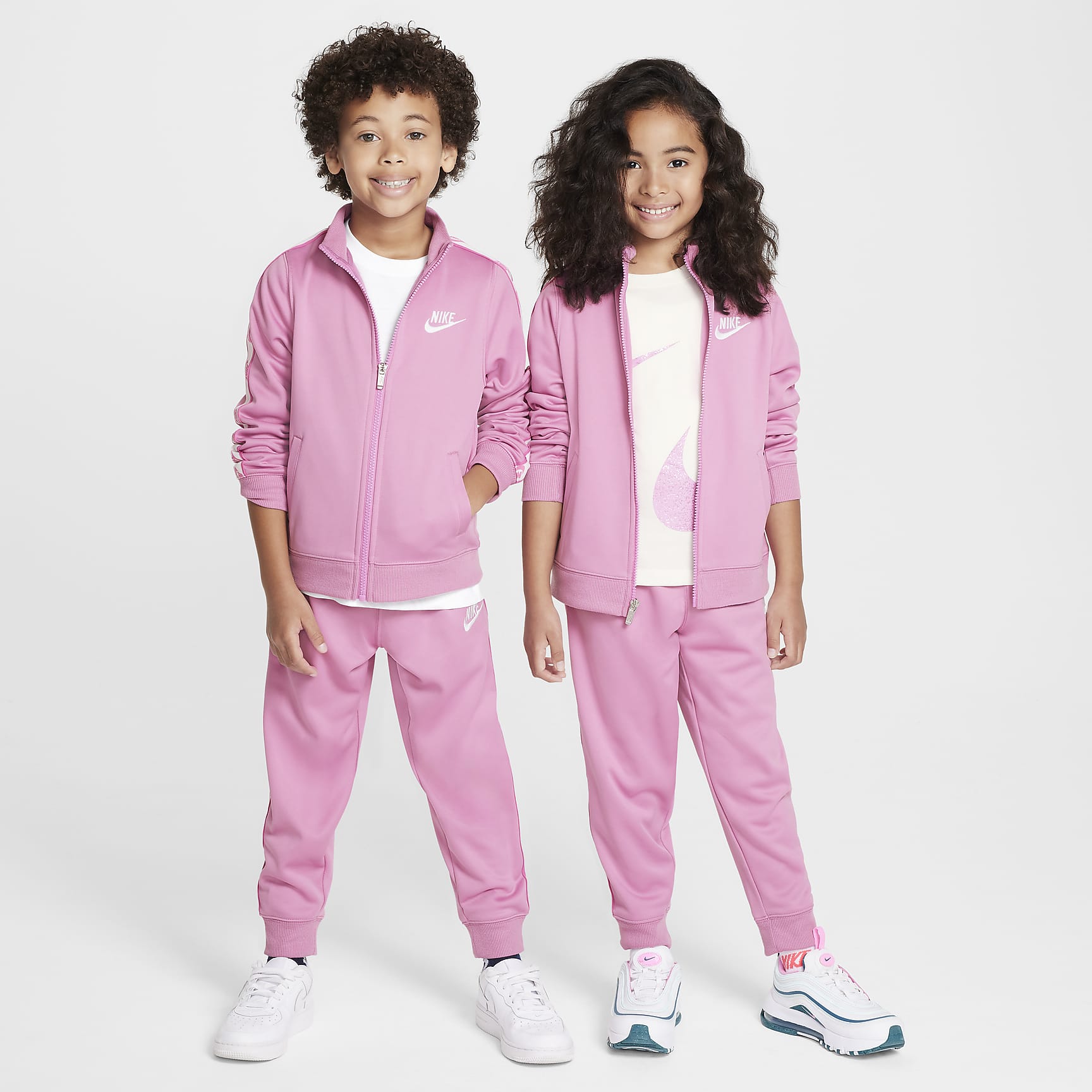 Nike Dri-FIT Little Kids' 2-Piece Full-Zip Set with Logo Taping