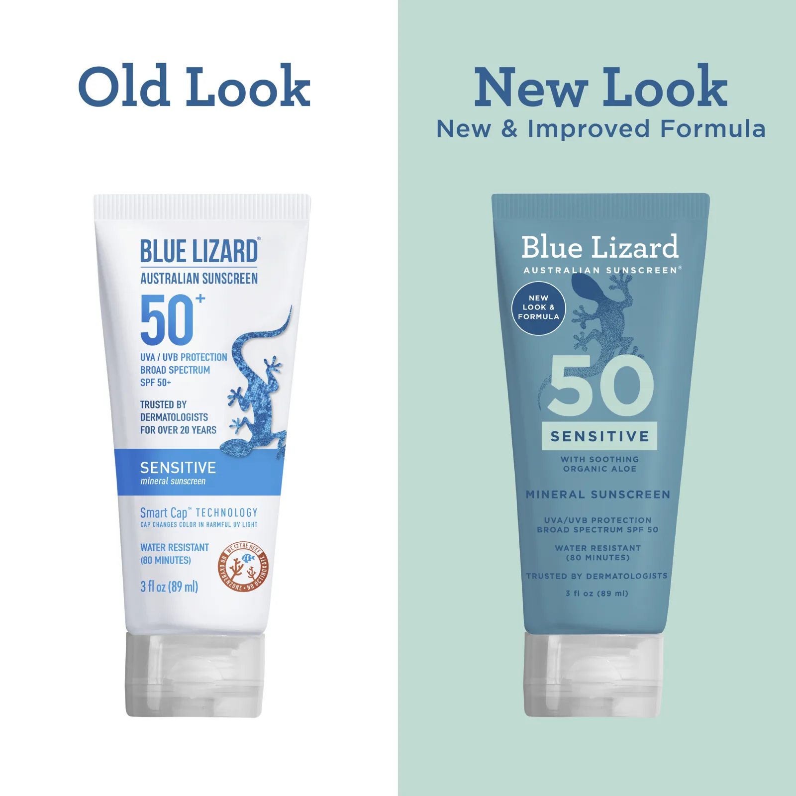 Blue Lizard Australian Sunscreen, солнцезащитное средство, для чувствительной кожи, SPF 50, 89 мл (3 жидк. унции)