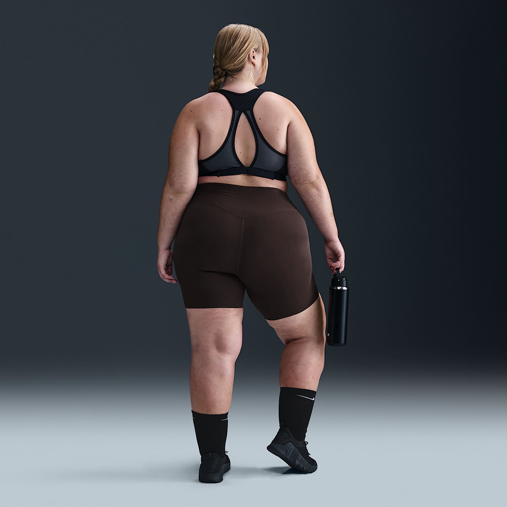 Nike Zenvy Women's Gentle-Support High-Waisted 8" Biker Shorts (Plus Size)