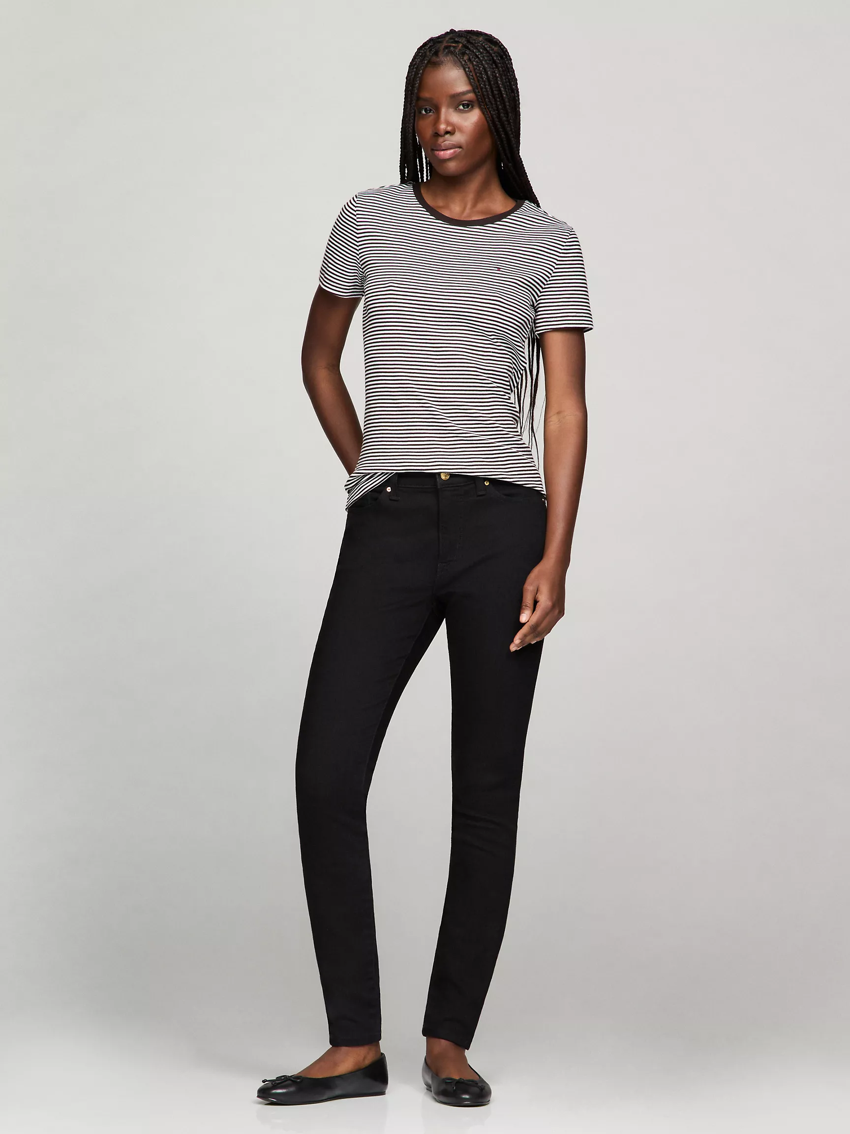 Женские джинсы Tommy Hilfiger, Эластичные джинсы суперскинни средней посадки