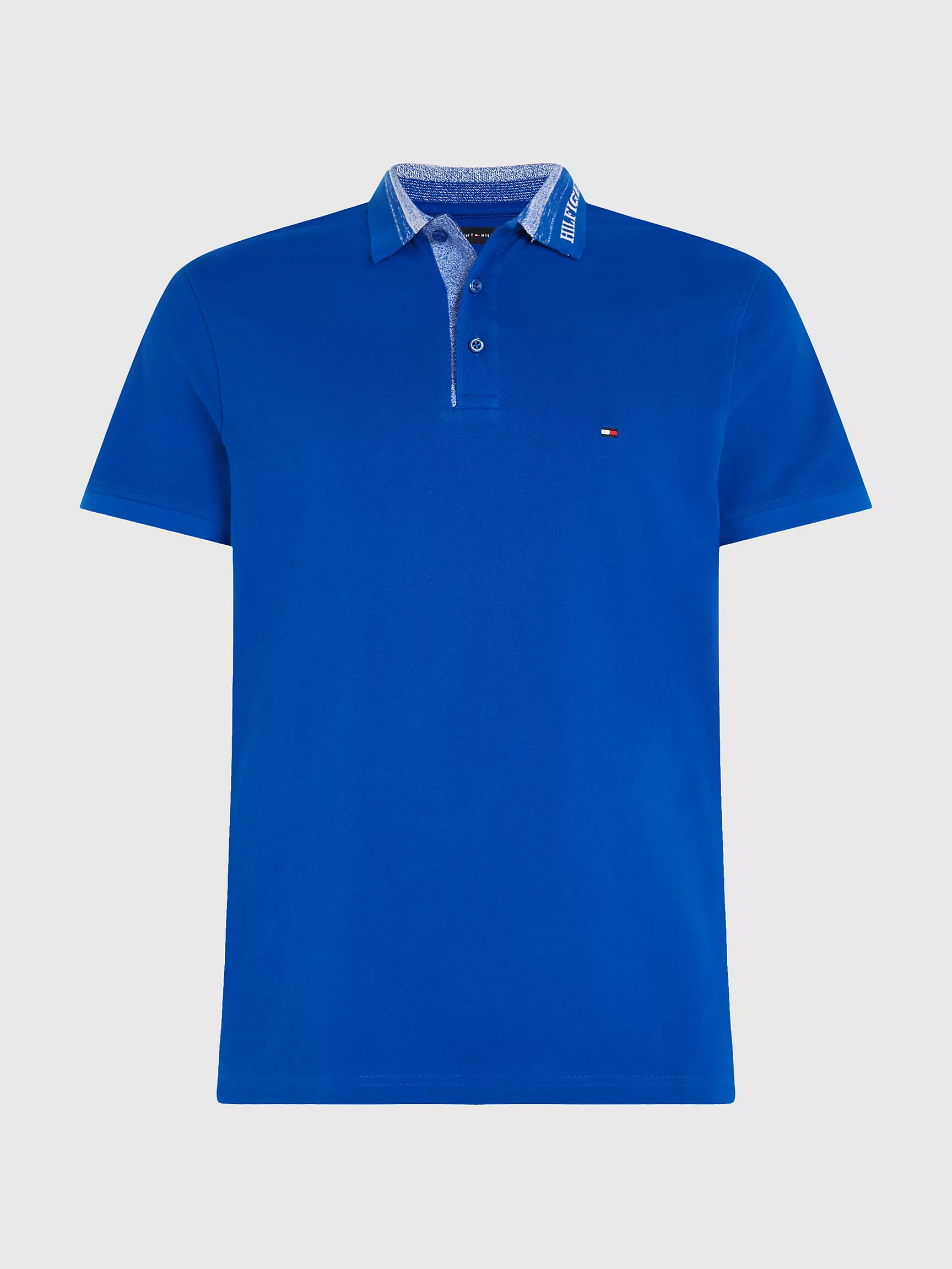 Мужское поло Tommy Hilfiger, Приталенное поло Mouline с логотипом на воротнике