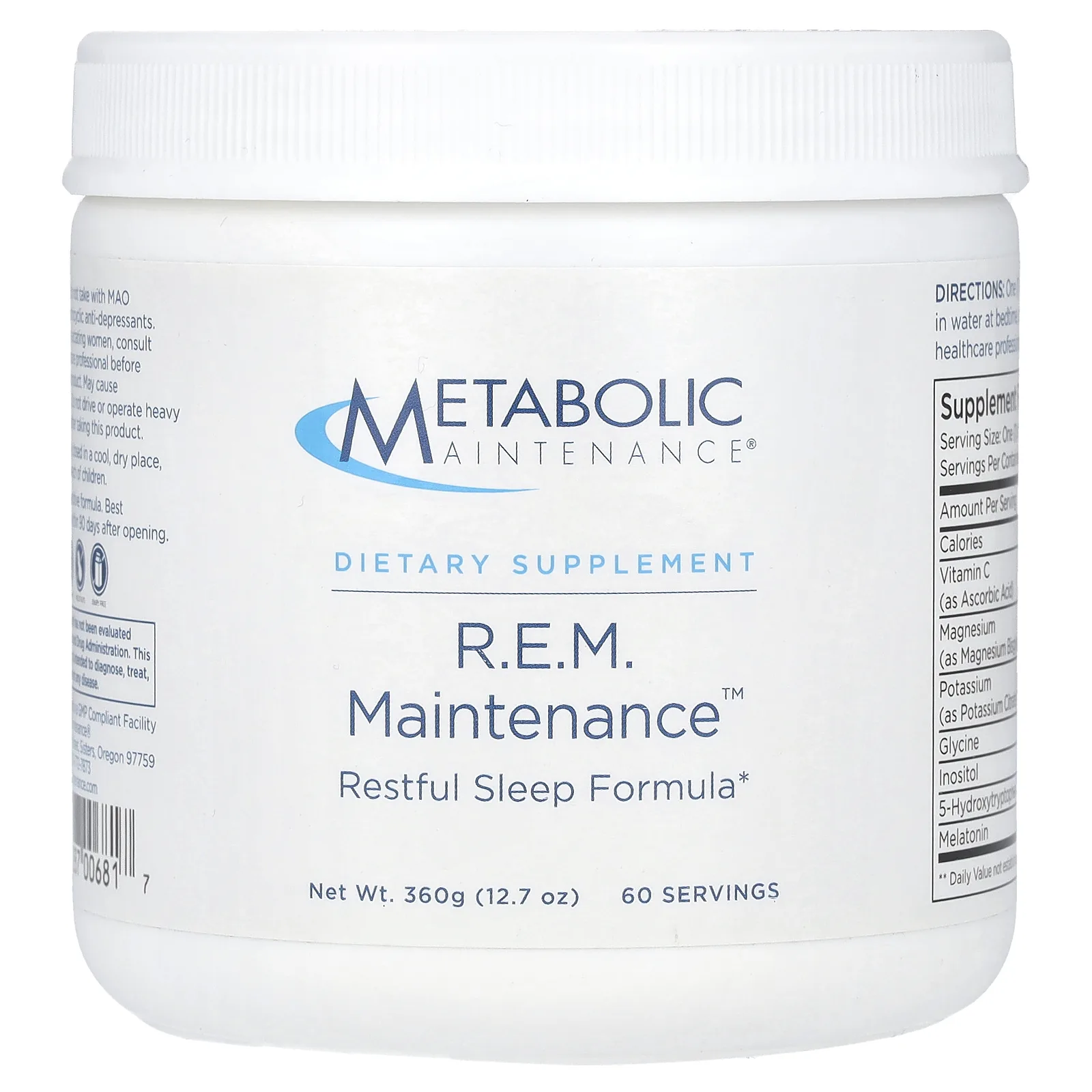 Metabolic Maintenance, REM Support, 360 г (12,7 унции)
