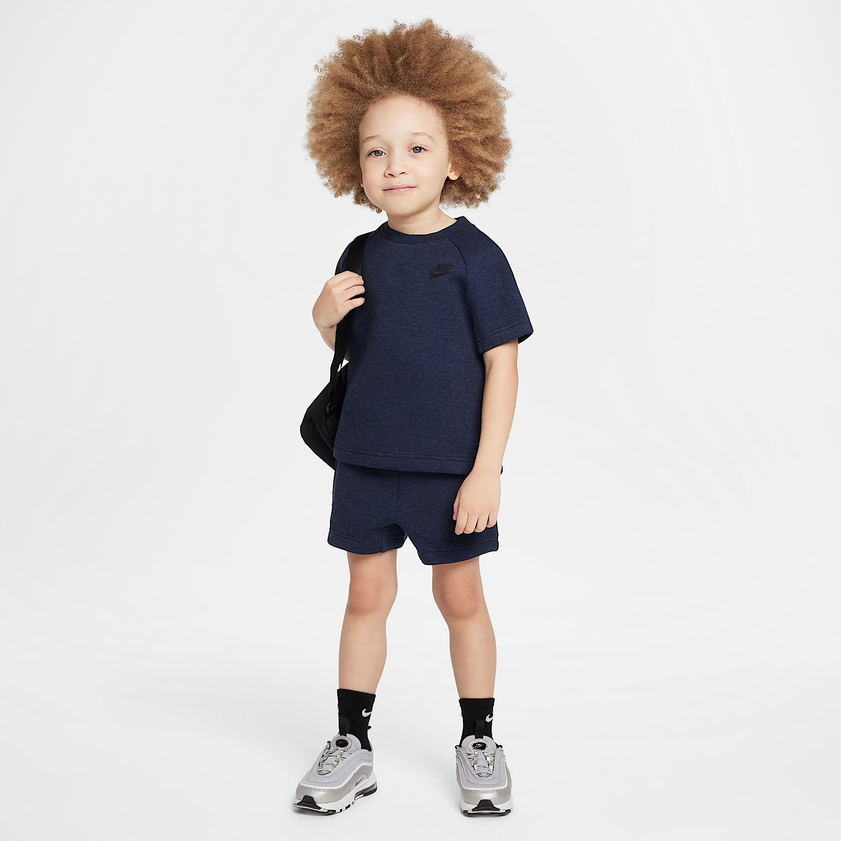 Nike Toddler Tech Fleece Tee and Shorts Set