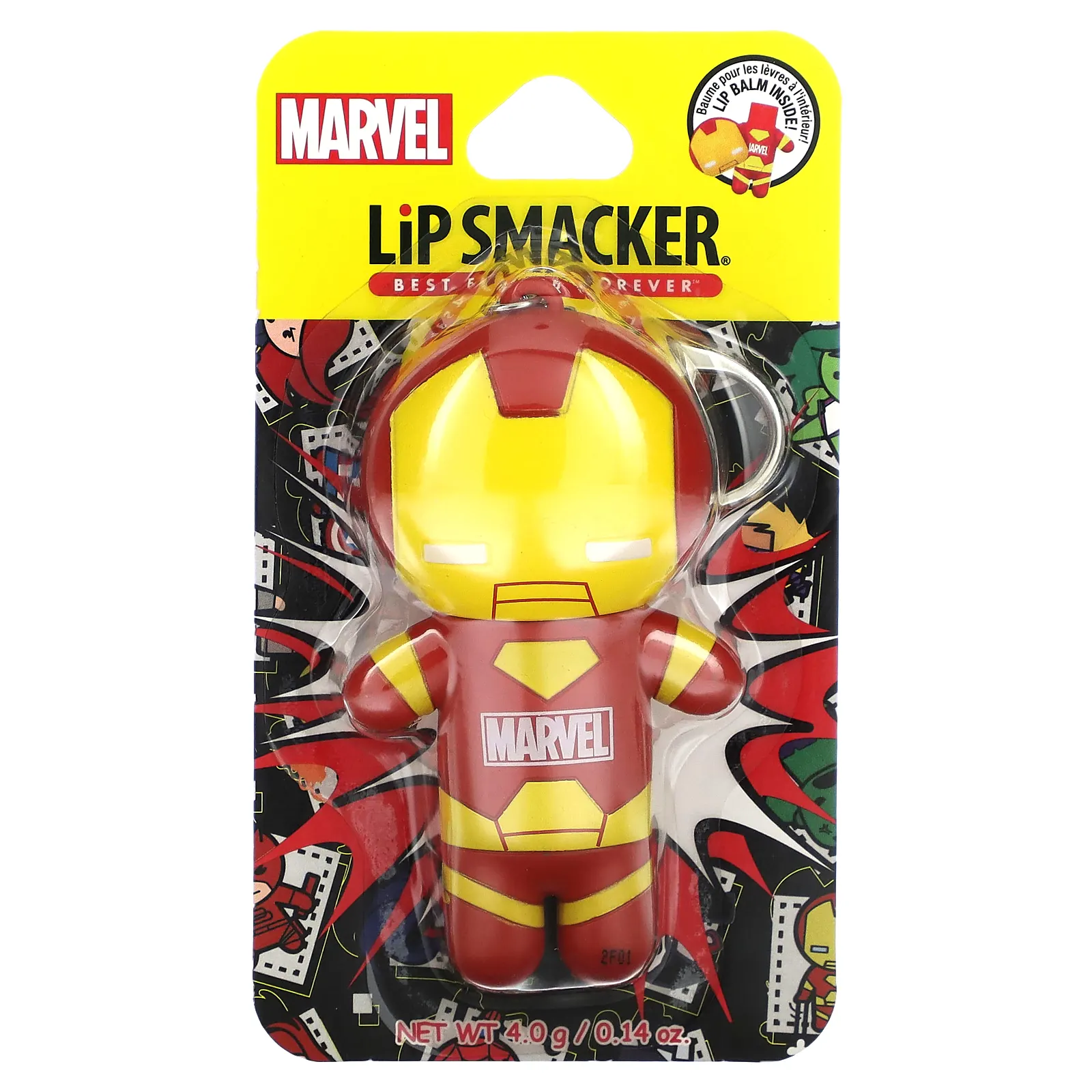 Lip Smacker, Marvel Iron Man, бальзам для губ, Billionaire Punch, 4 г (0,14 унции)