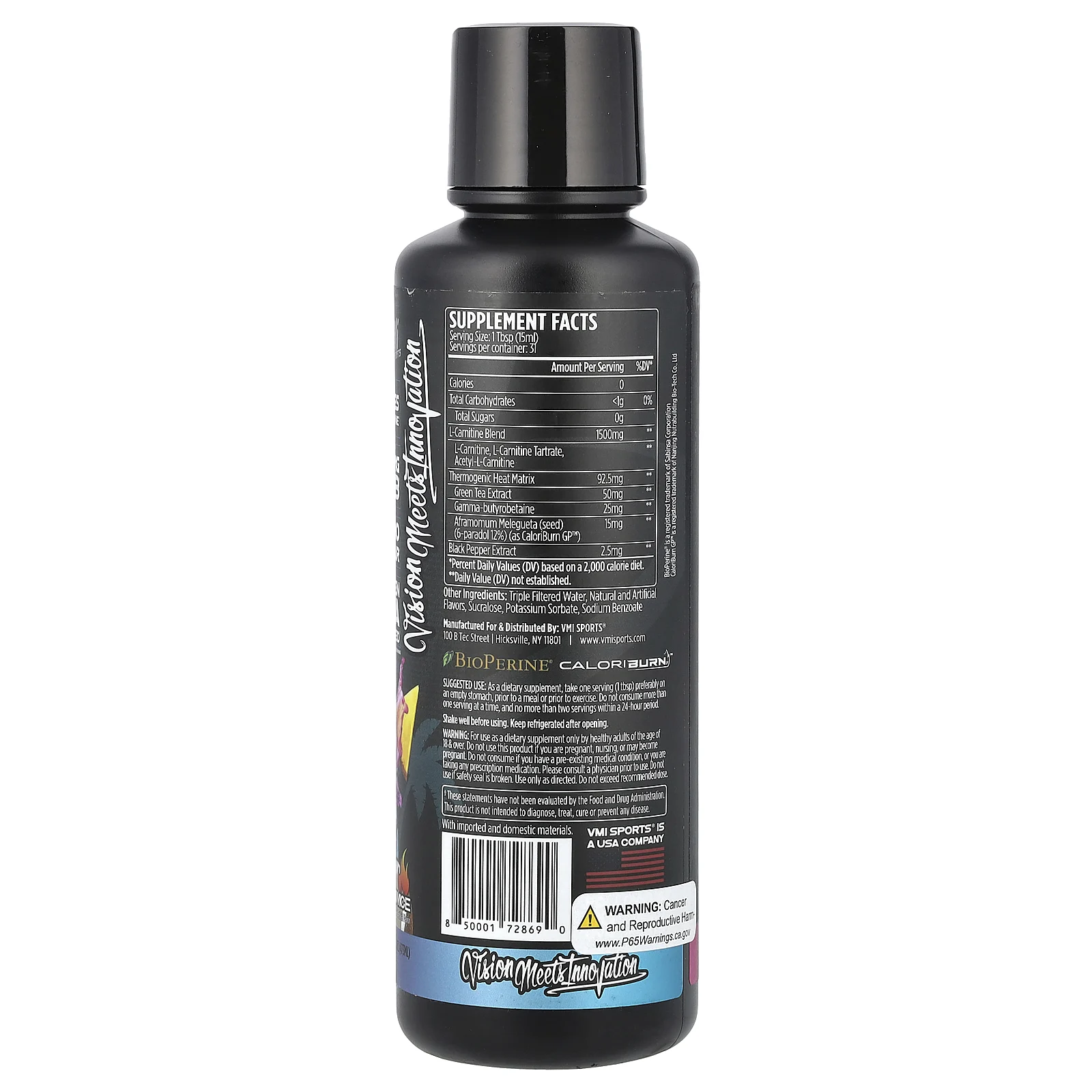 VMI Sports, L-карнитин 1500 Heat, Miami Vice, 473 мл (16 жидк. Унций)