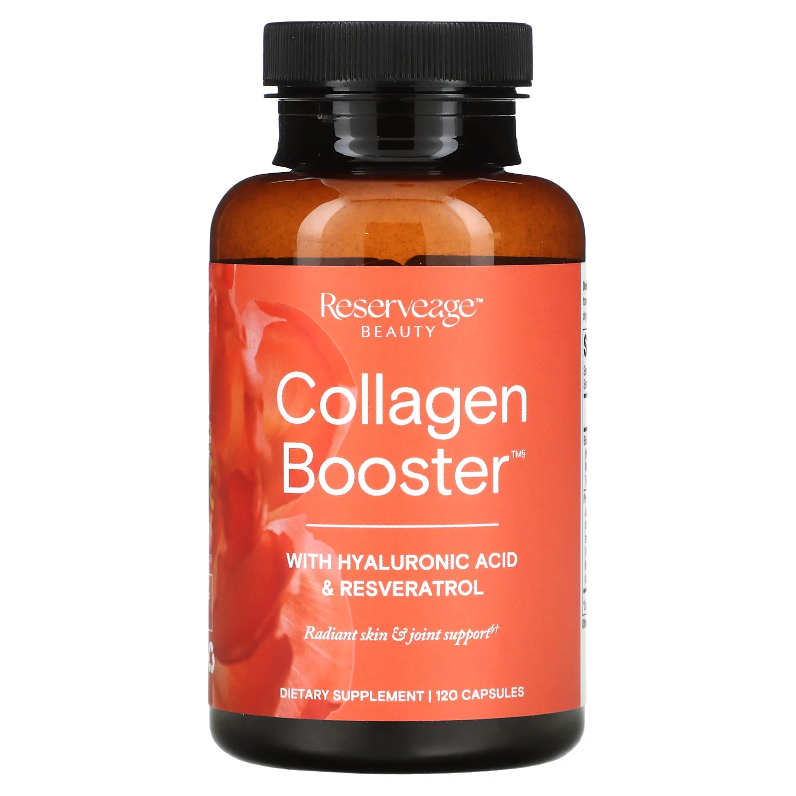 Reserveage Beauty, Collagen Booster с гиалуроновой кислотой и ресвератролом, 120 капсул