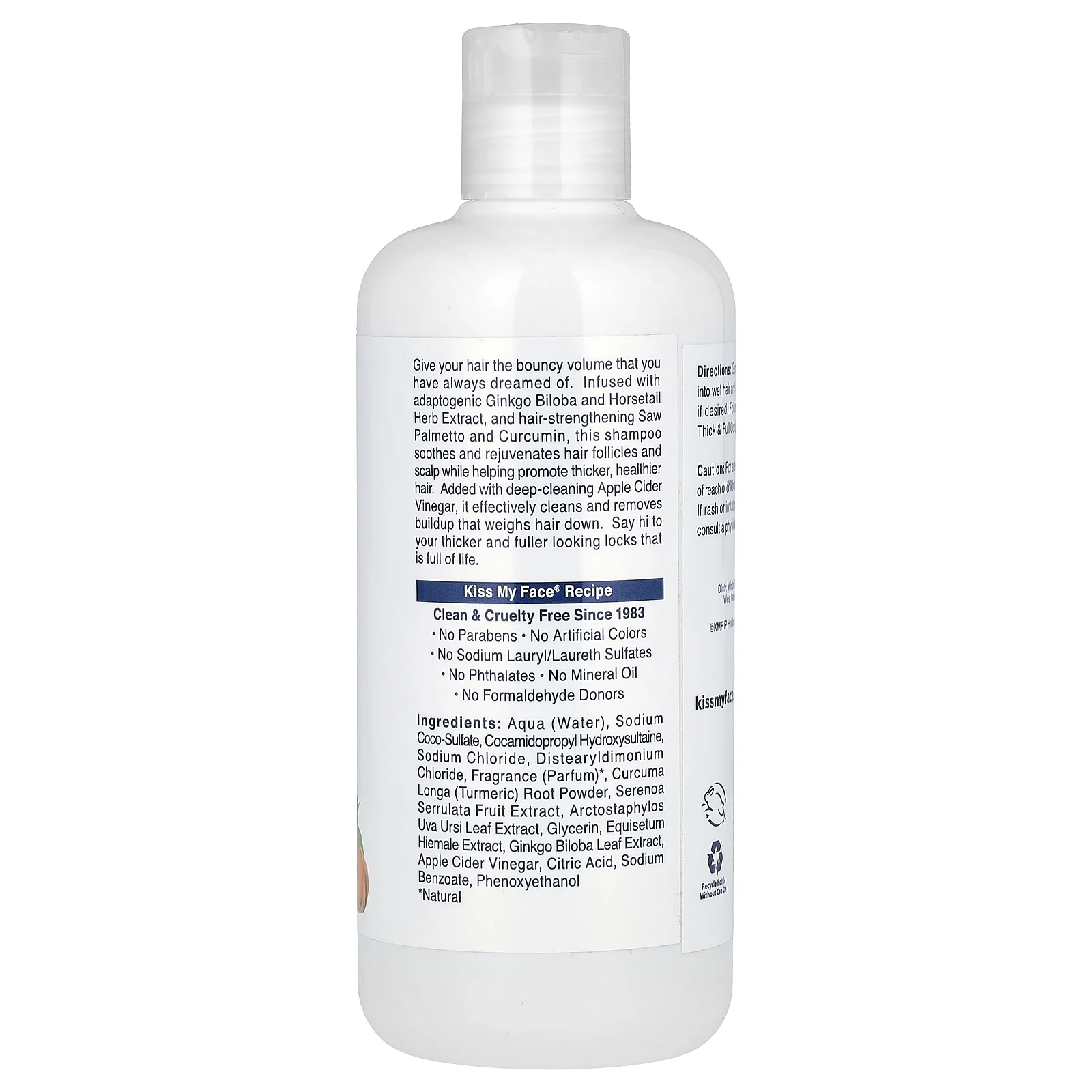 Kiss My Face, Густой и насыщенный шампунь, для тонких, тонких волос, 473 мл (16 жидк. Унций)