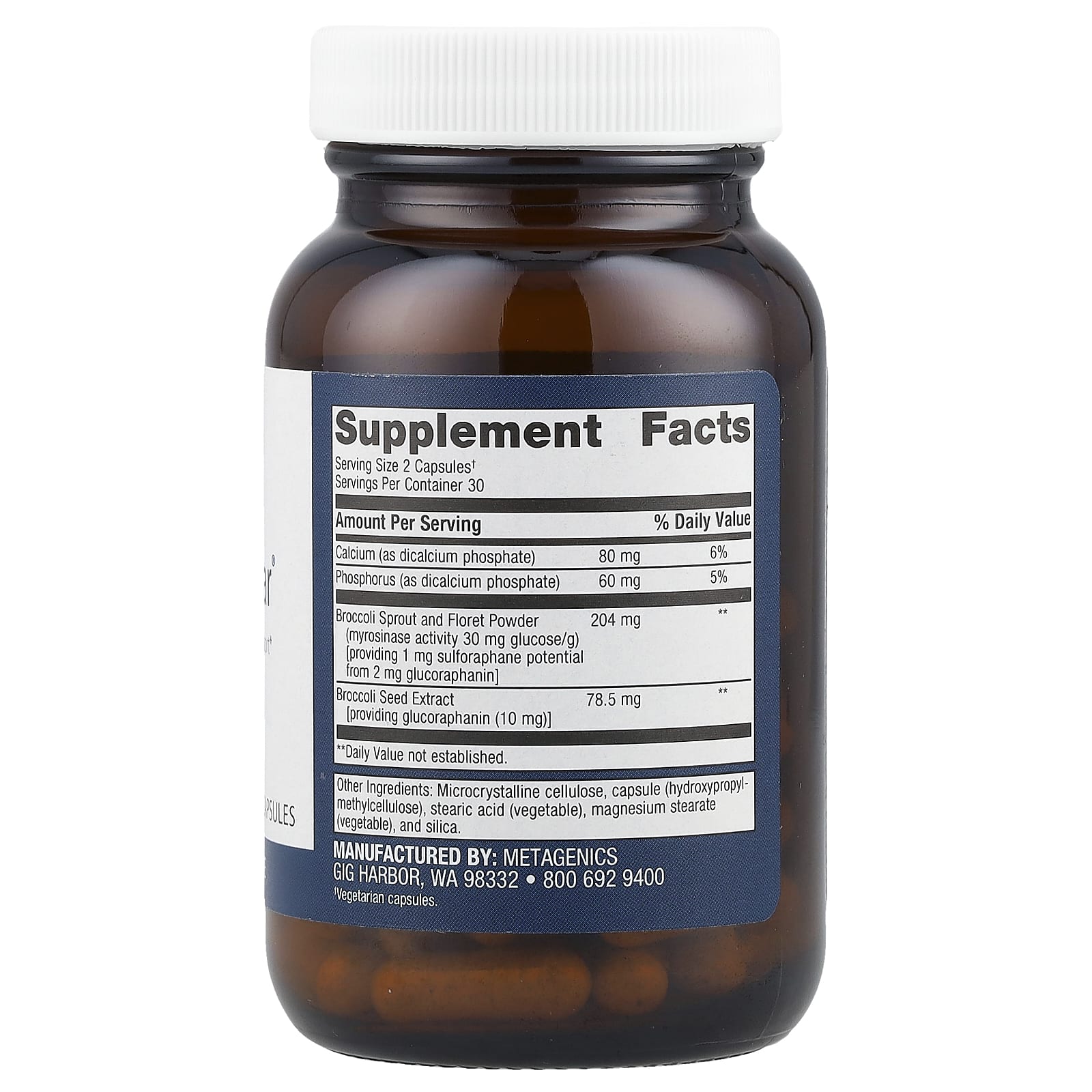 Metagenics, SulforaClear®, 60 капсул