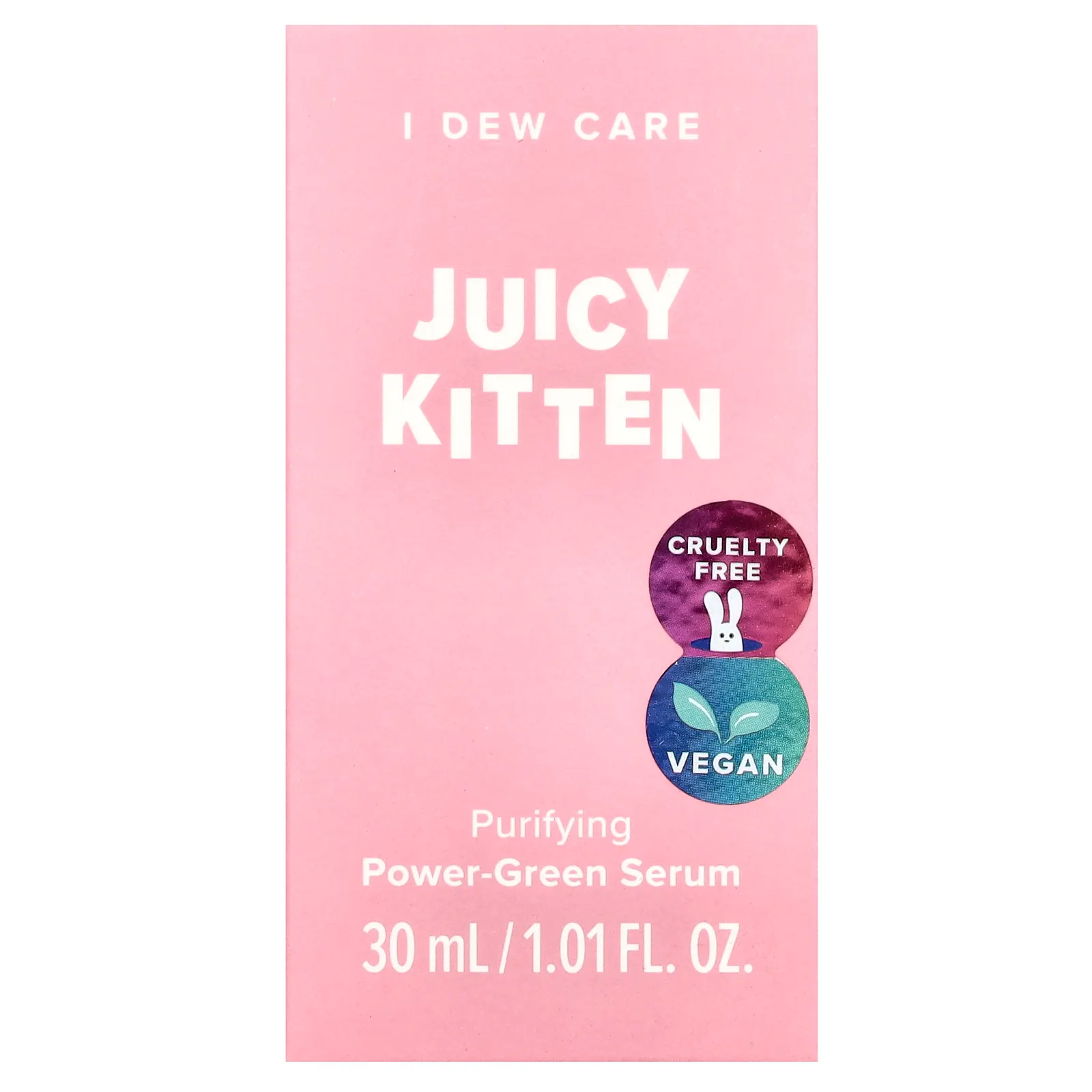 I Dew Care, Juicy Kitten, очищающая сыворотка с зеленым эффектом, 30 мл (1,01 жидк. Унции)