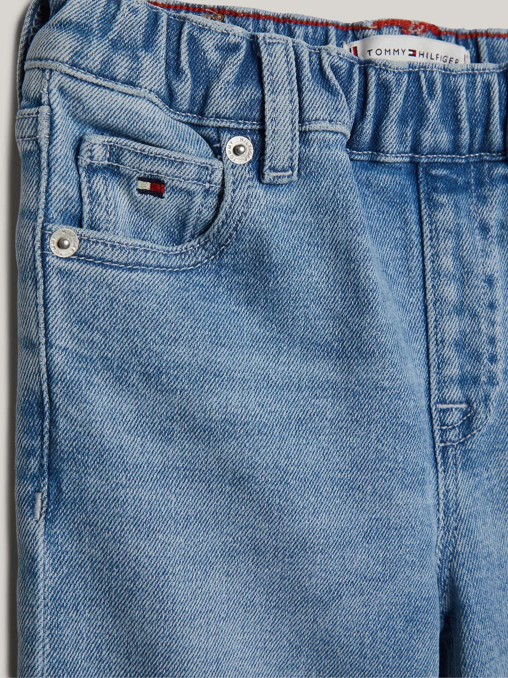 Джинсы для девочек Tommy Hilfiger, Детские джинсы Girlfriend Fit светлой стирки