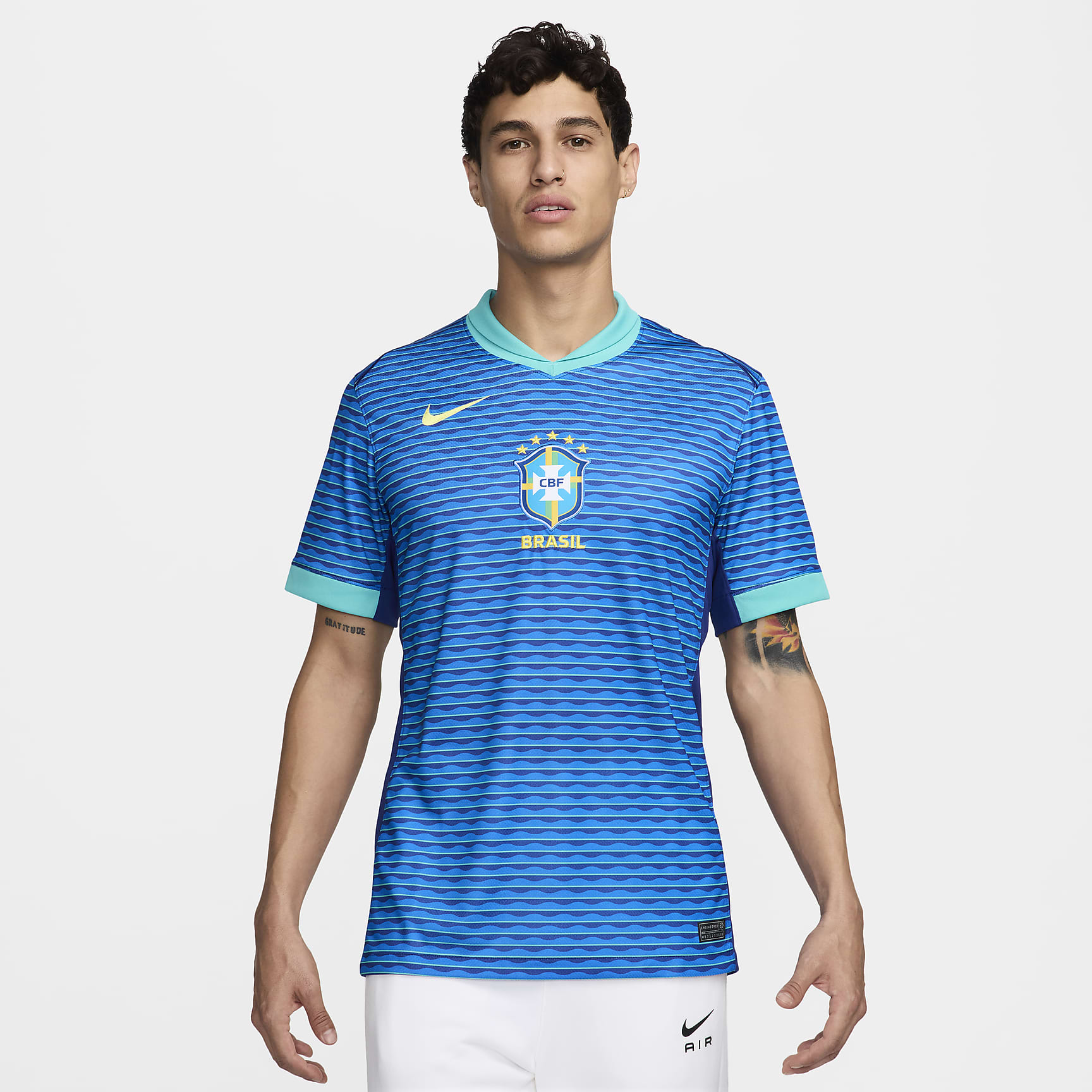 Brazil 2024 Stadium Away Men's Nike Dri-FIT Soccer Replica Jersey
