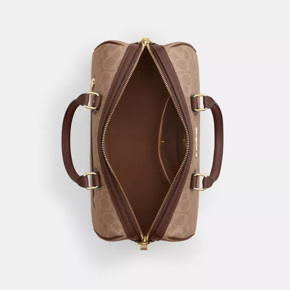 Сумка COACH Rowan Large Satchel Bag In Signature Canvas