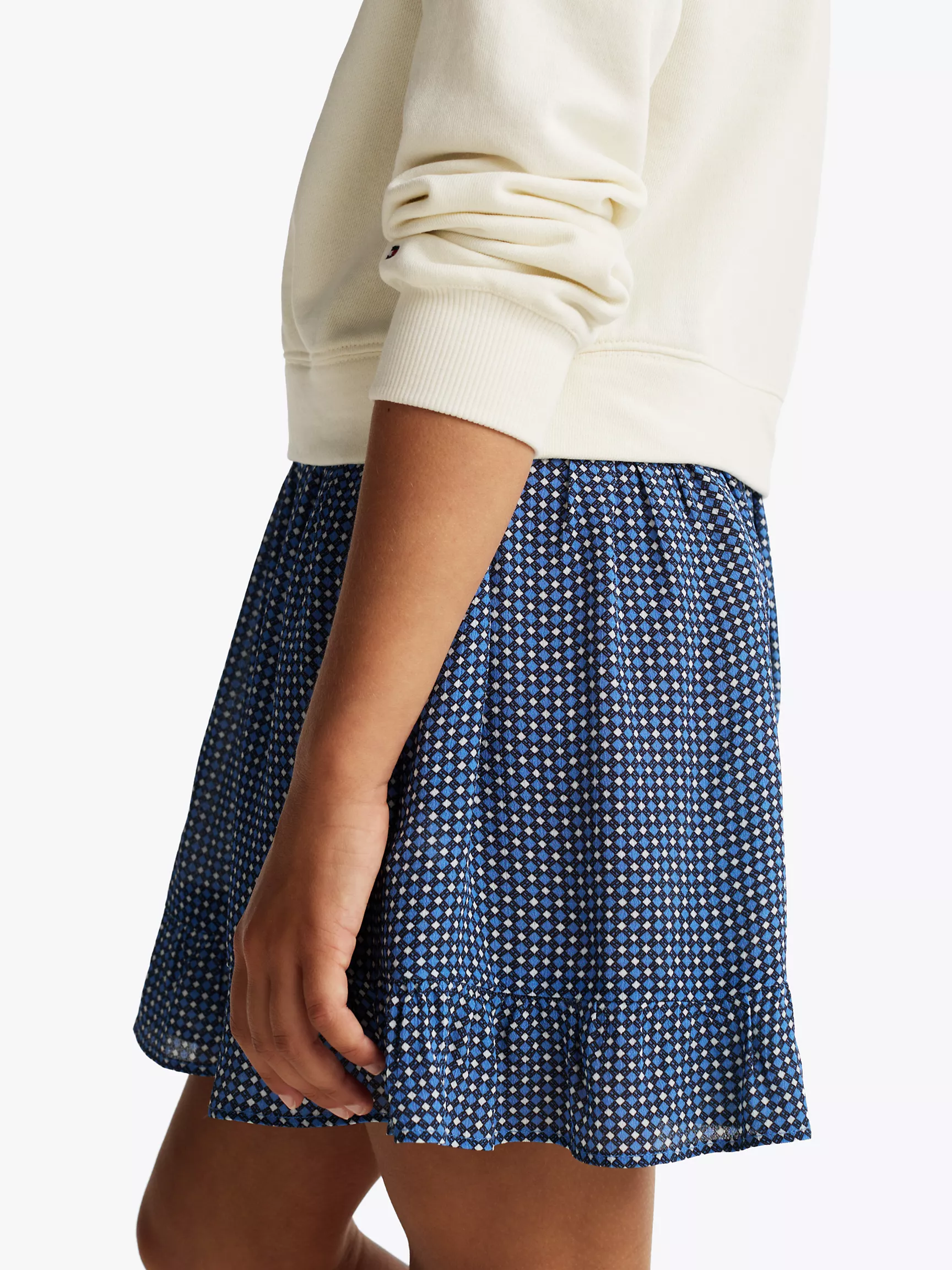 Платье для девочек Tommy Hilfiger, Детское платье-джемпер с цветочной юбкой