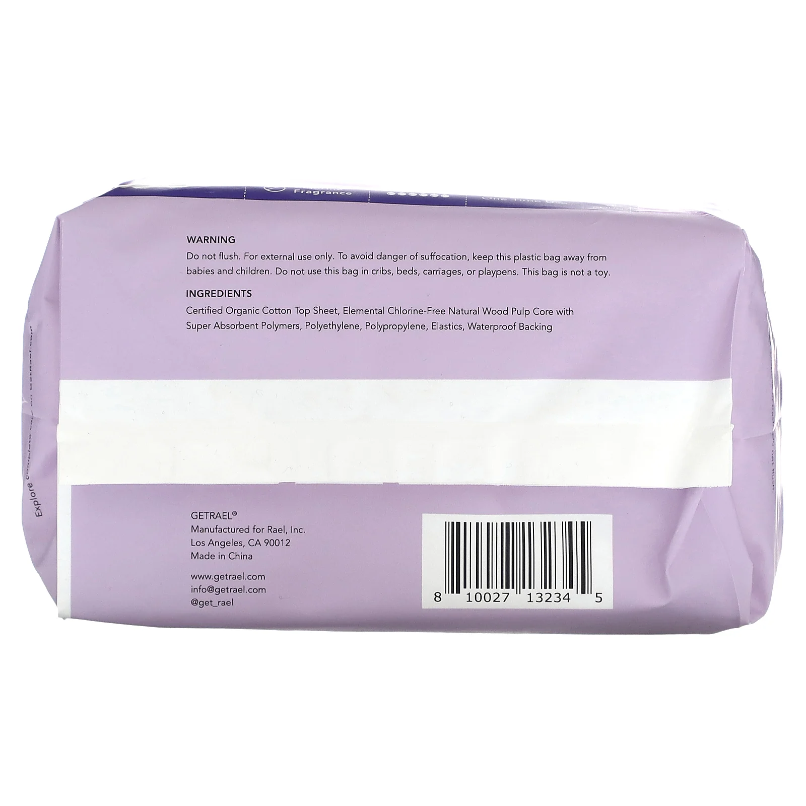 Rael, Нижнее белье для беременных, из органического хлопка, L / XL, 4 шт.