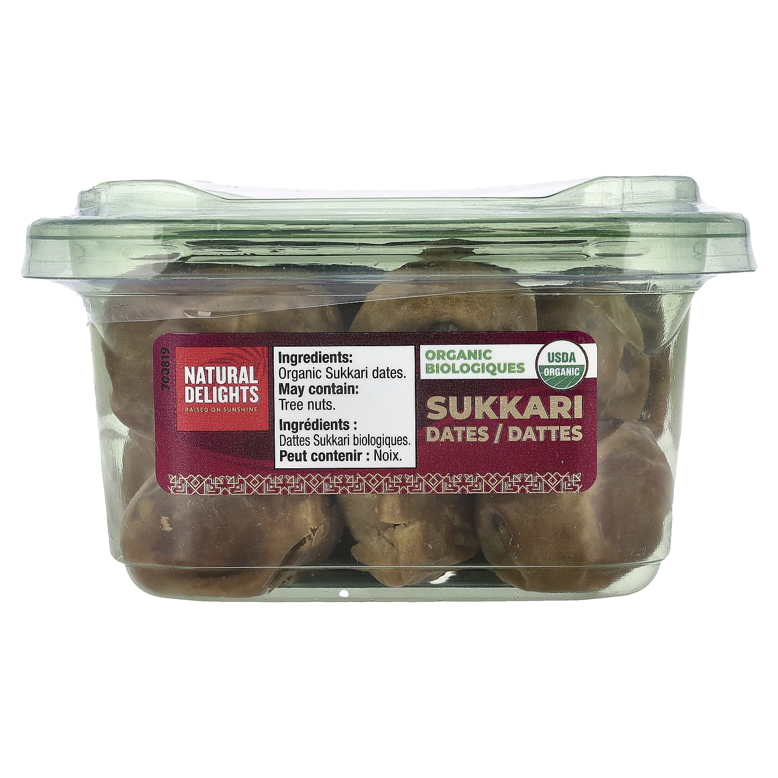 Natural Delights, органические финики суккари, 198 г (7 унций)