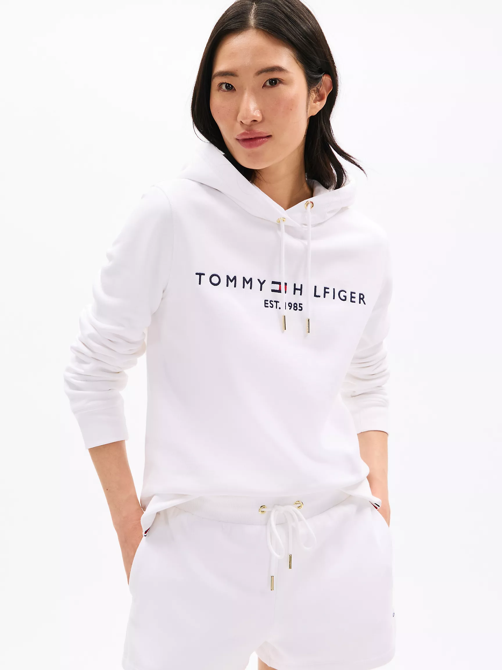 Женское худи Tommy Hilfiger, Худи с вышитым логотипом Tommy