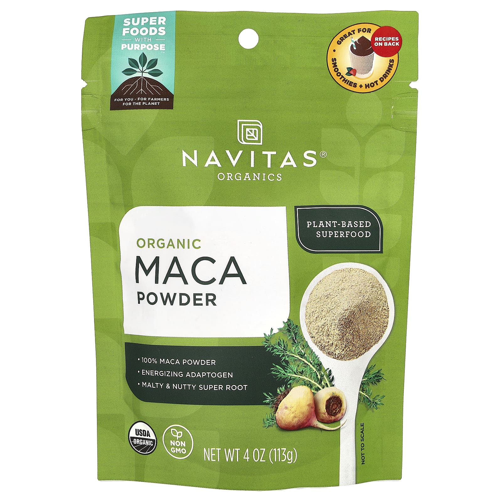 Navitas Organics, Органический порошок Maca Powder, 113 г