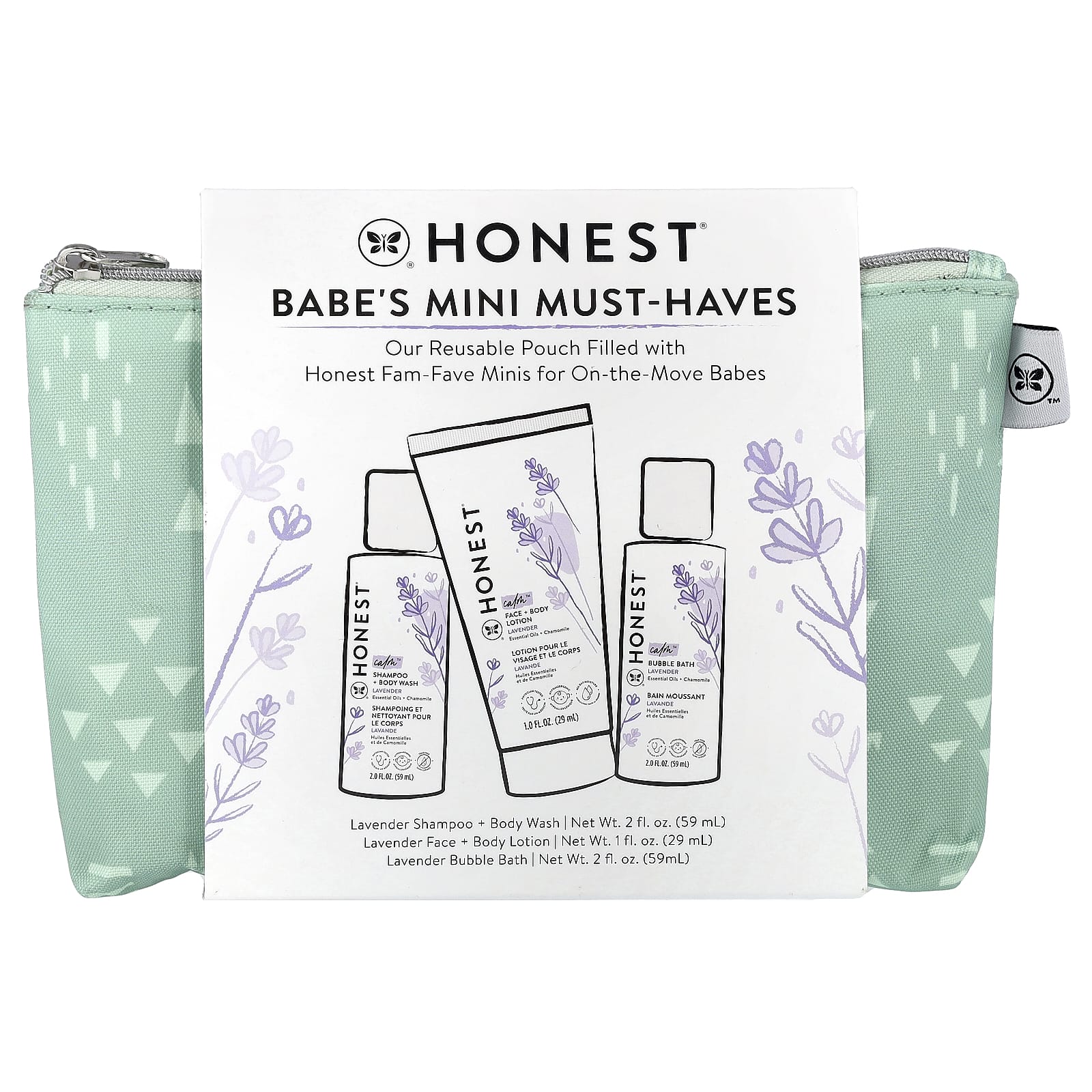 The Honest Company, Babe's Multi Must-Haves, лаванда, набор из 4 предметов
